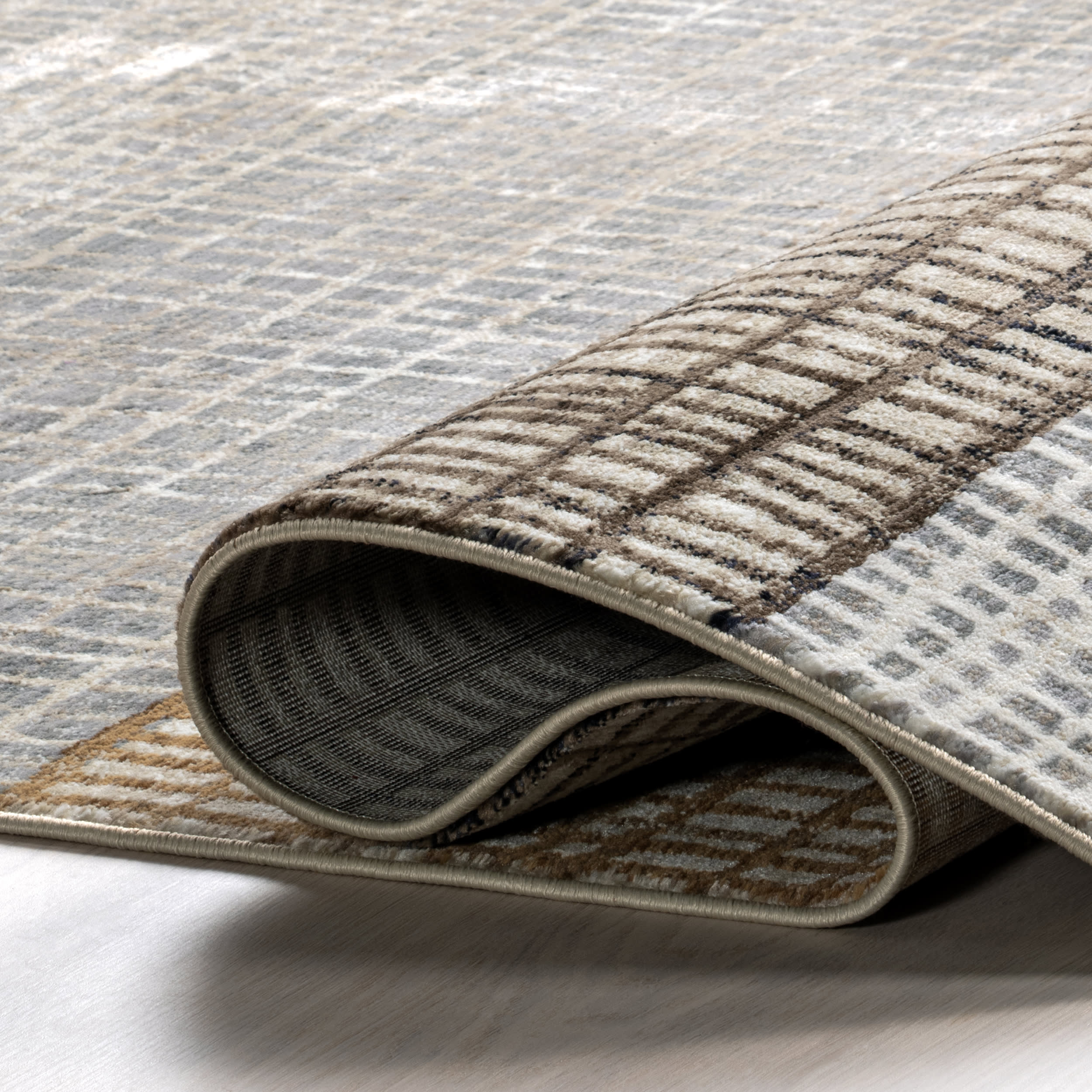 Park Abstract Checked Rug | Multicolor - Image 9