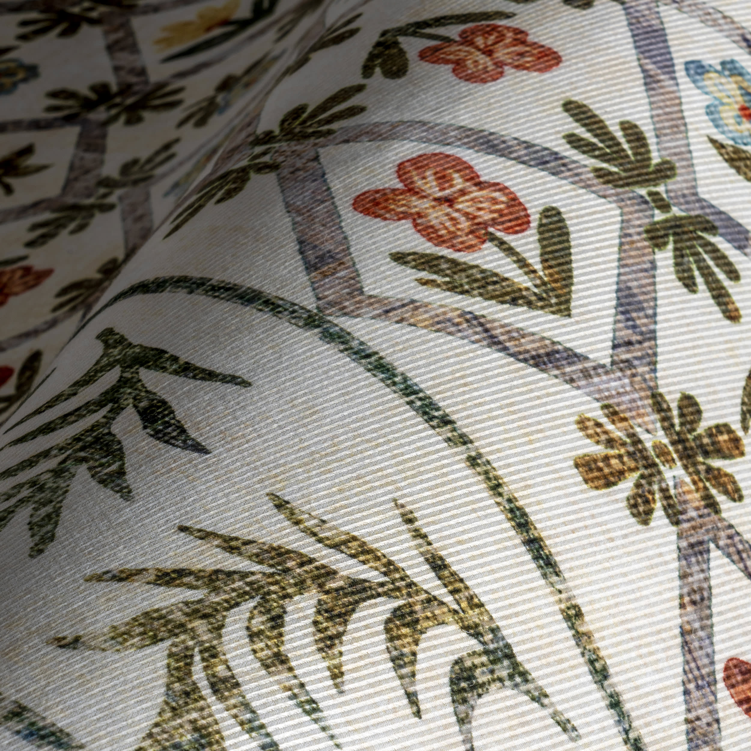 Park Floral Washable Rug | Ivory - Image 3