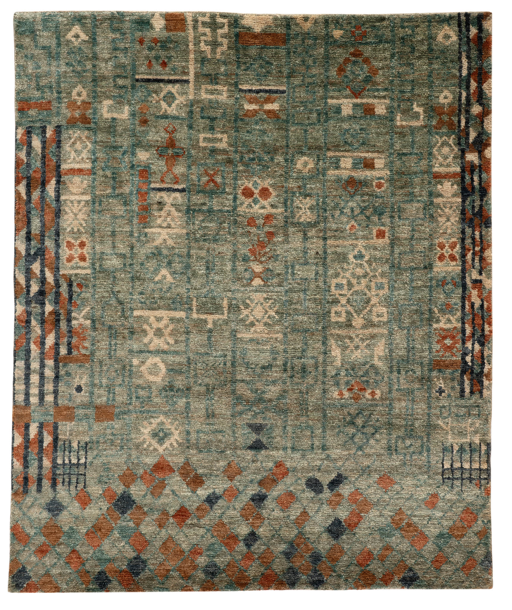 Pastiche Hand Knotted Jute Rug | Multi - Image 3