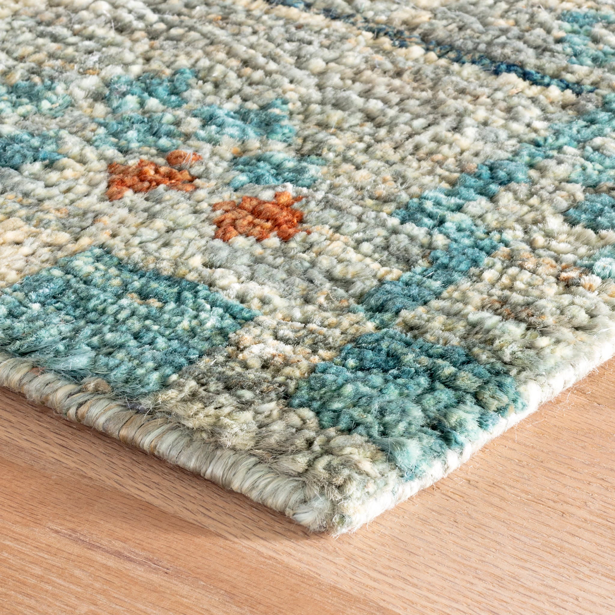 Pastiche Hand Knotted Jute Rug | Multi - Image 5