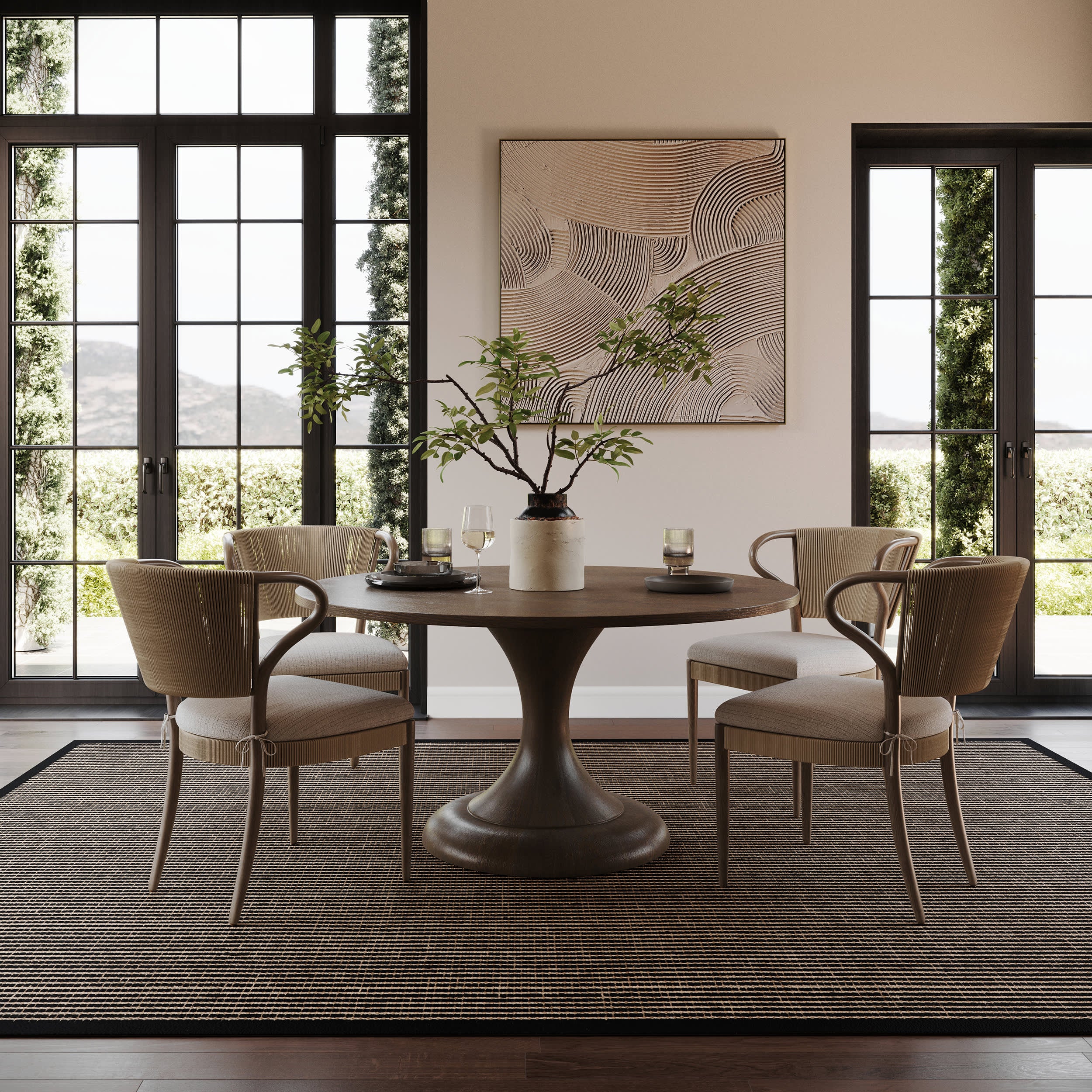 Patricia Jute and Wool Rug | Black - Image 2
