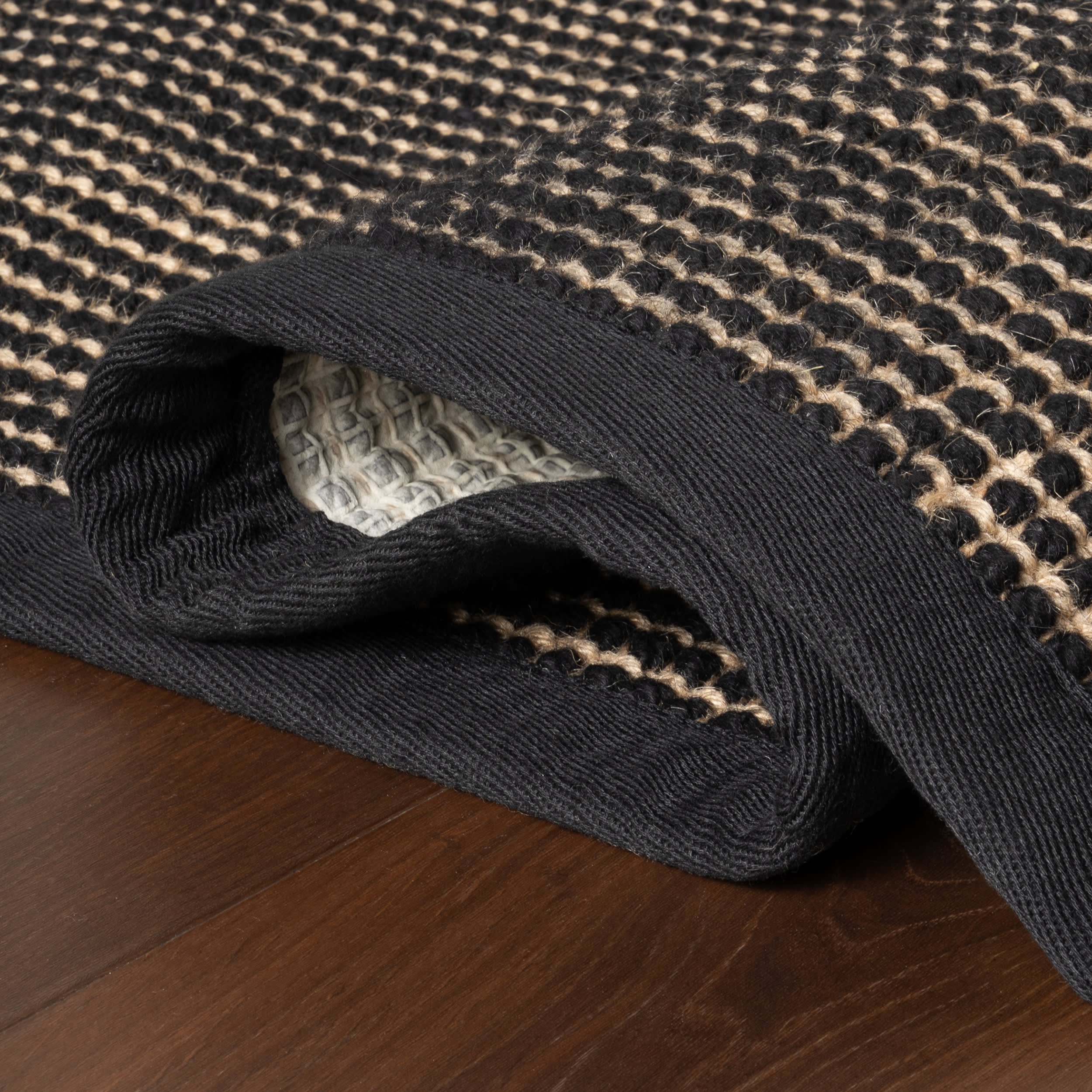 Patricia Jute and Wool Rug | Black - Image 7