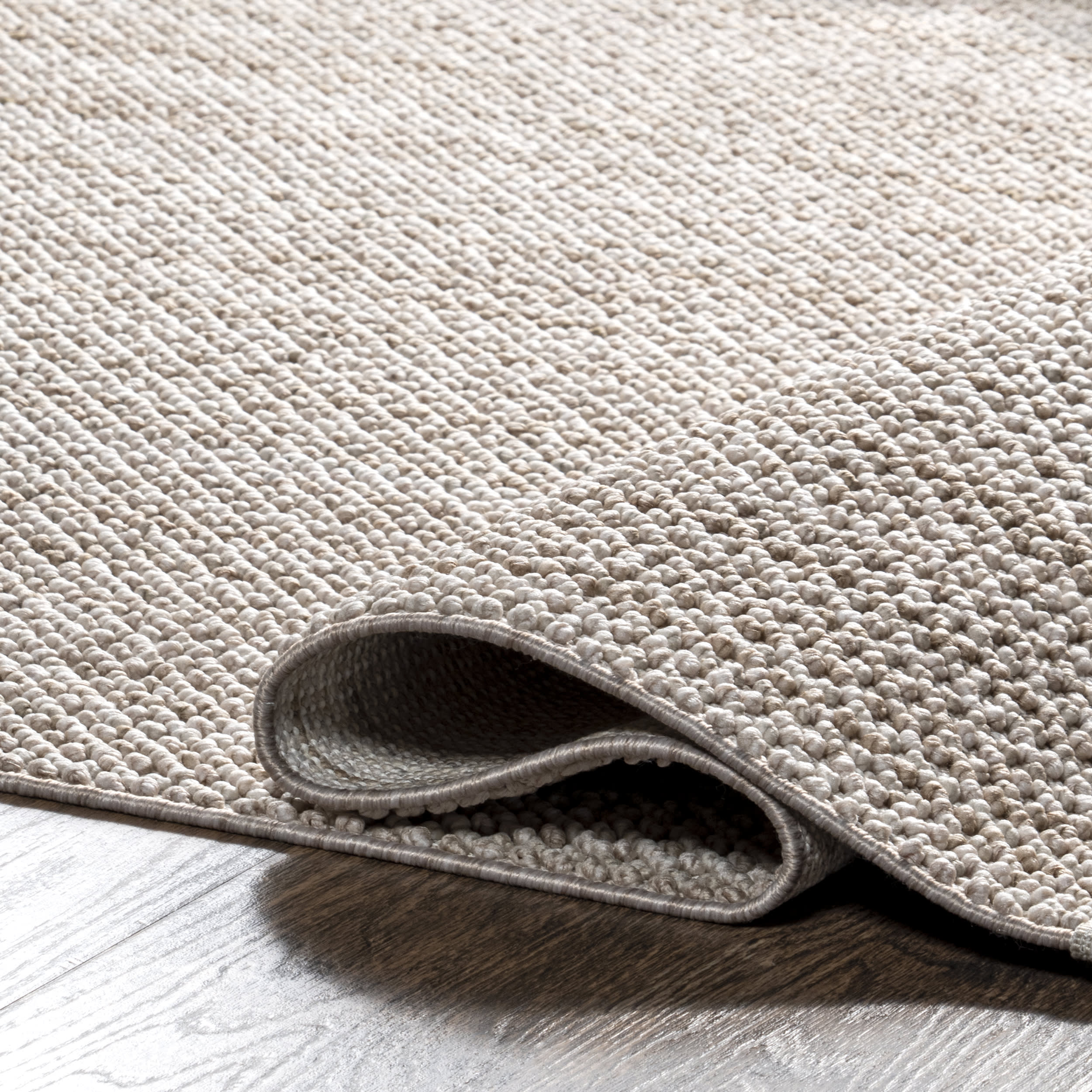 Patti Solid Textured Rug | Natural - Image 8