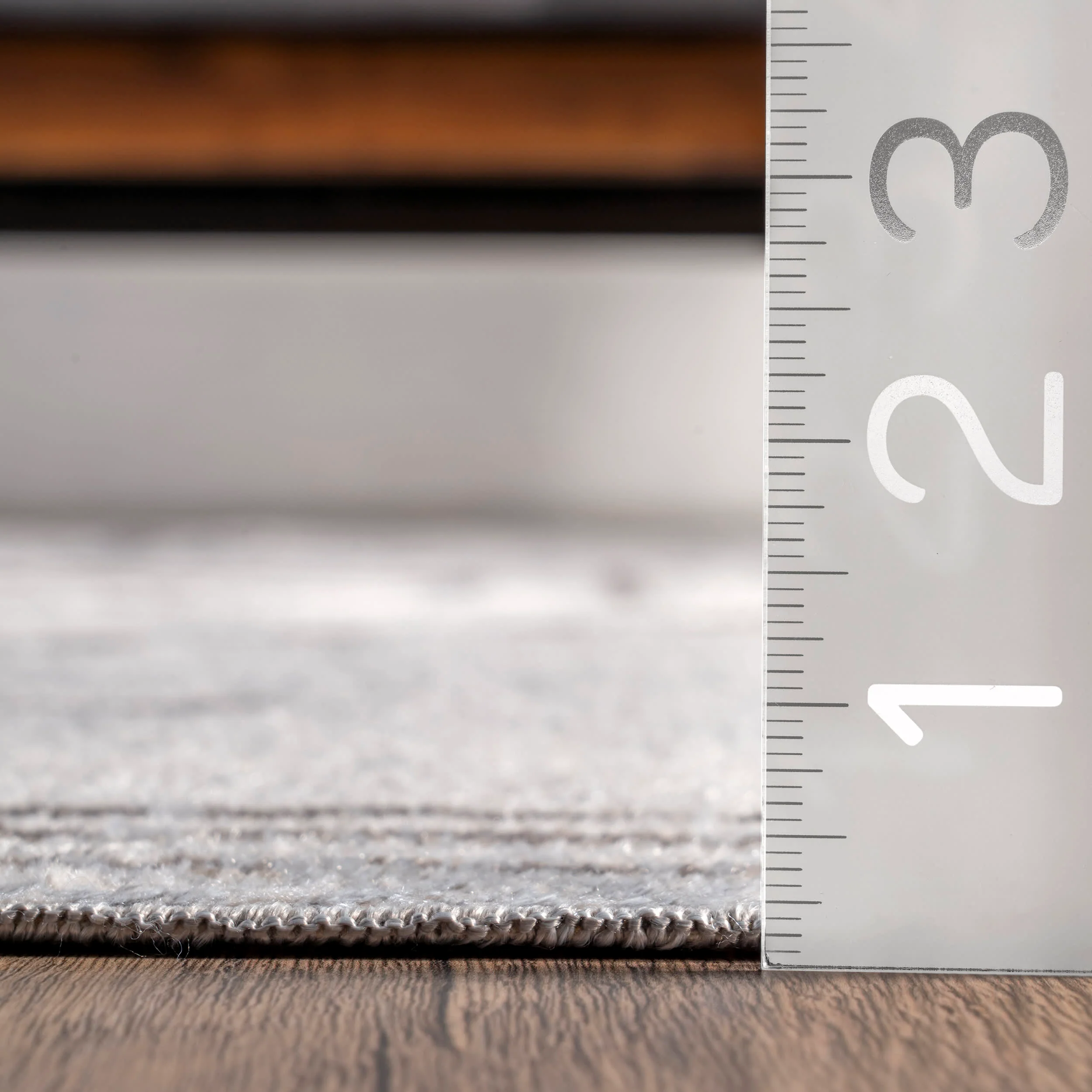 Pattie Graphic Washable Rug | Light Grey - Image 5