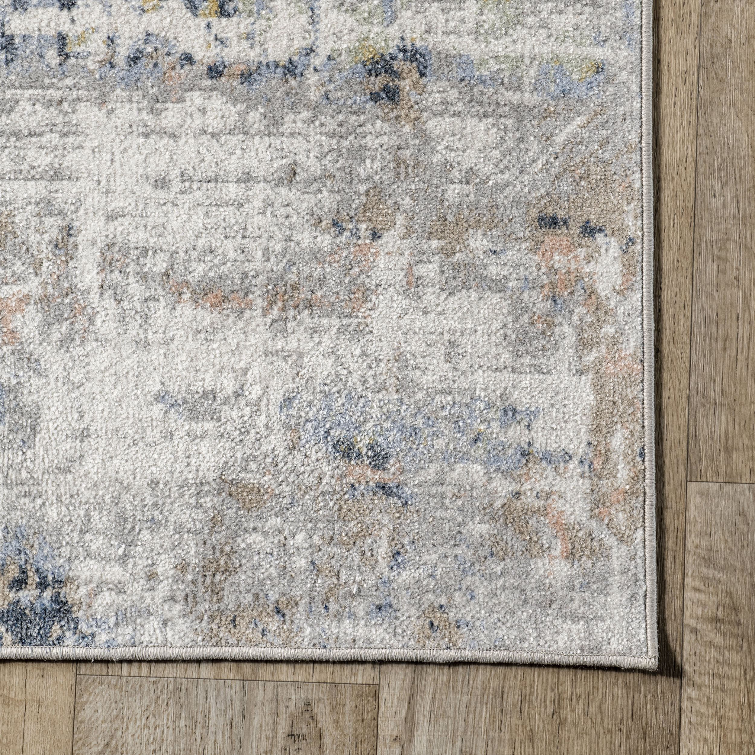 Patty Washable Rainy Days Rug | Blue Multicolor - Image 3