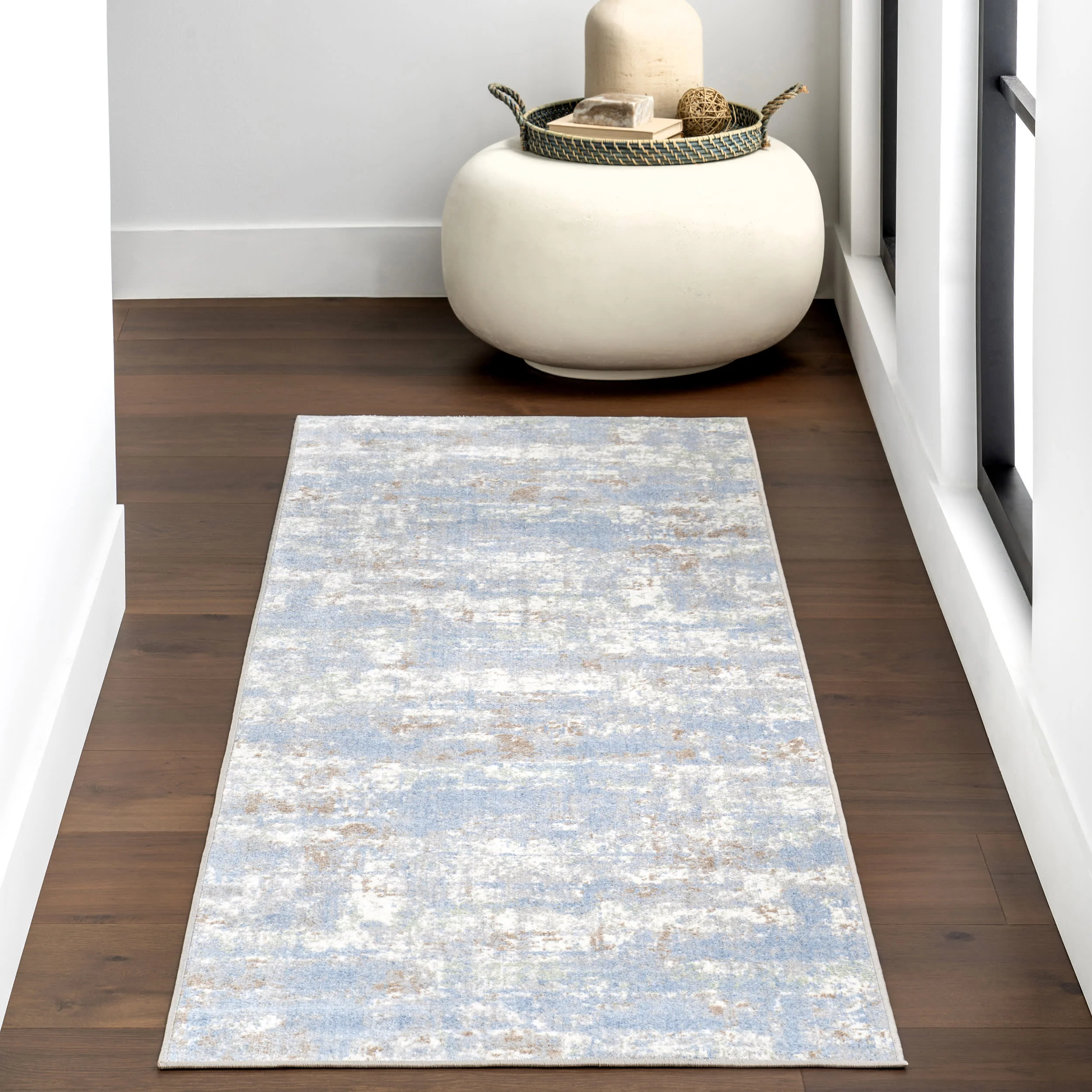 Patty Washable Rainy Days Rug | Blue - Image 2