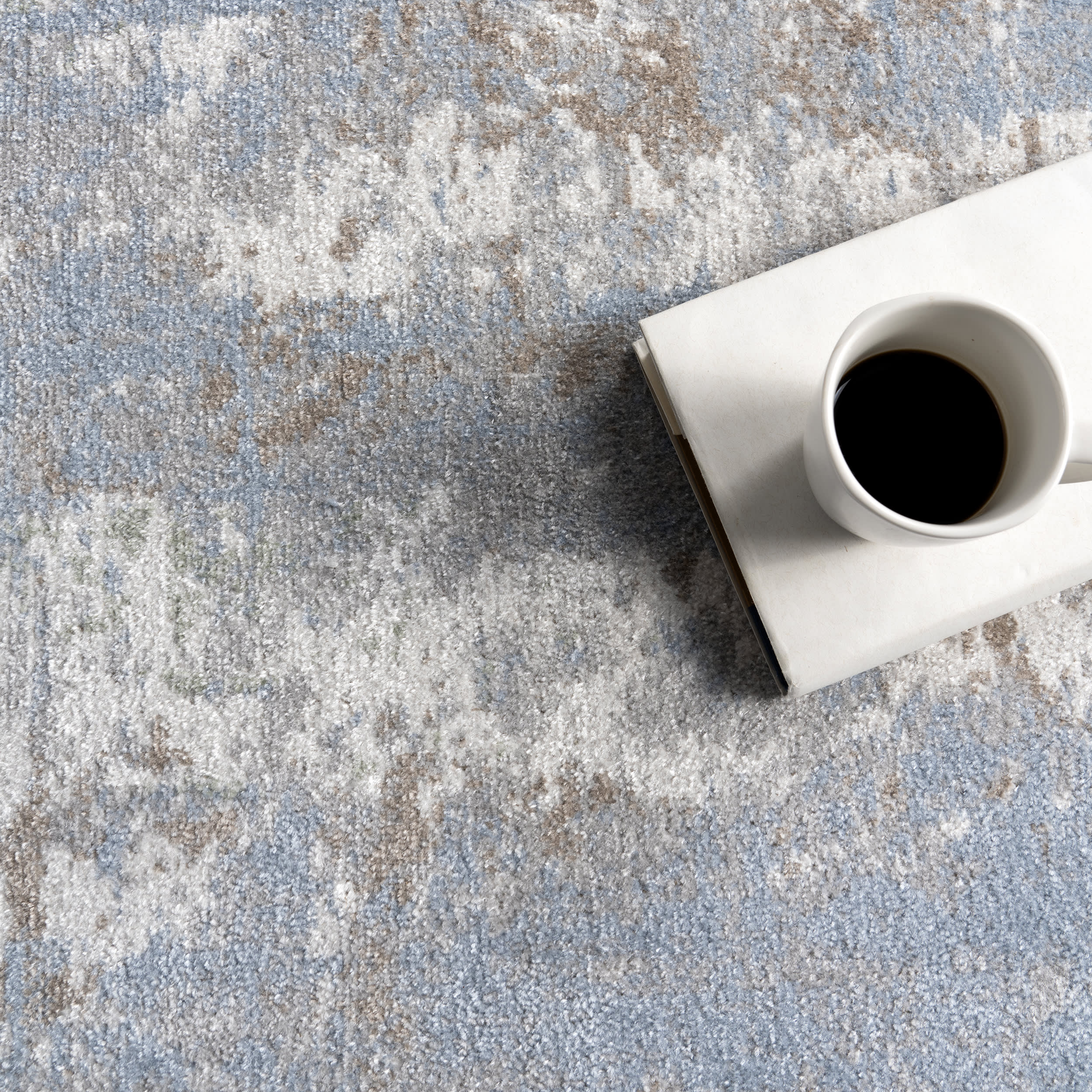 Patty Washable Rainy Days Rug | Blue - Image 8