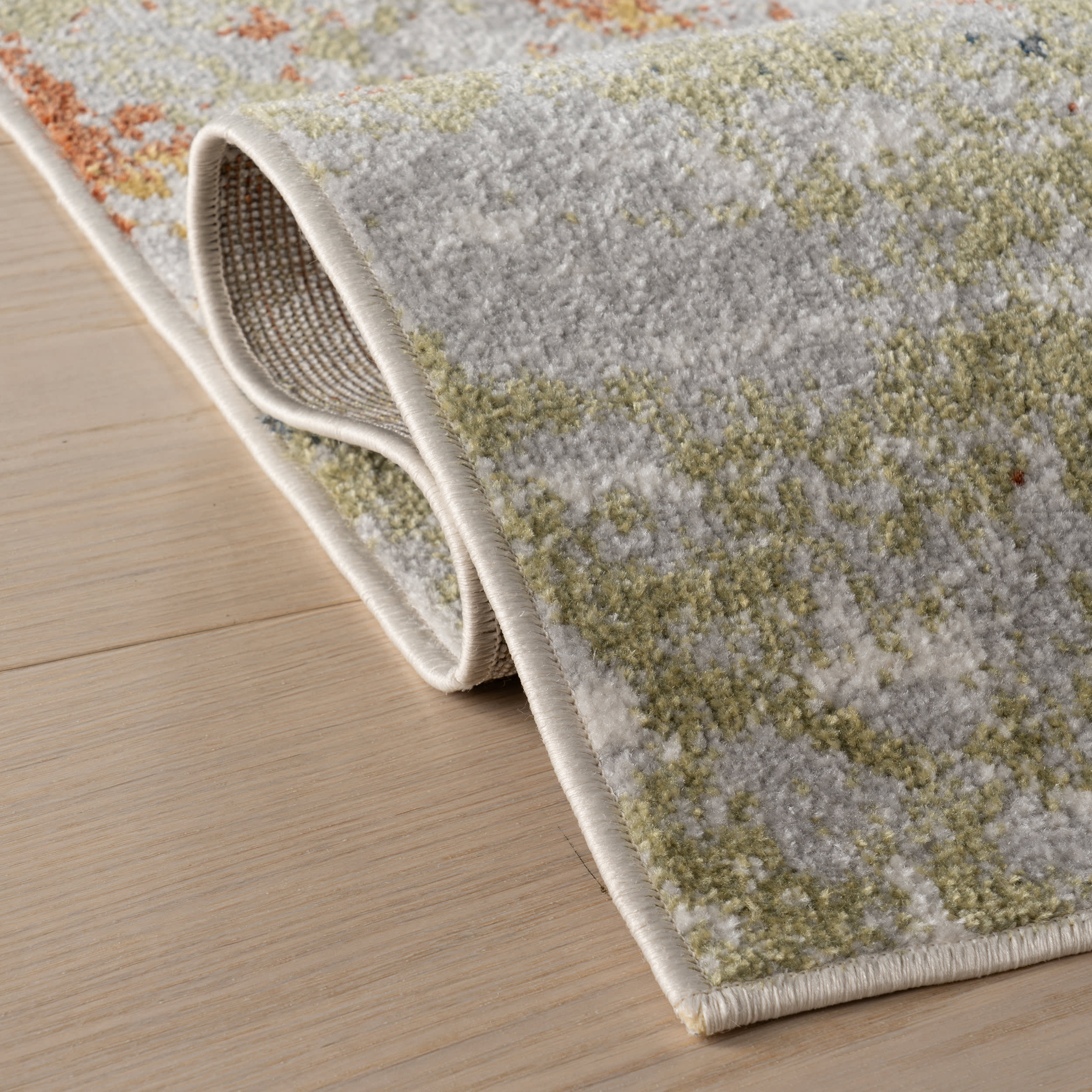 Patty Washable Rainy Days Rug | Green - Image 11