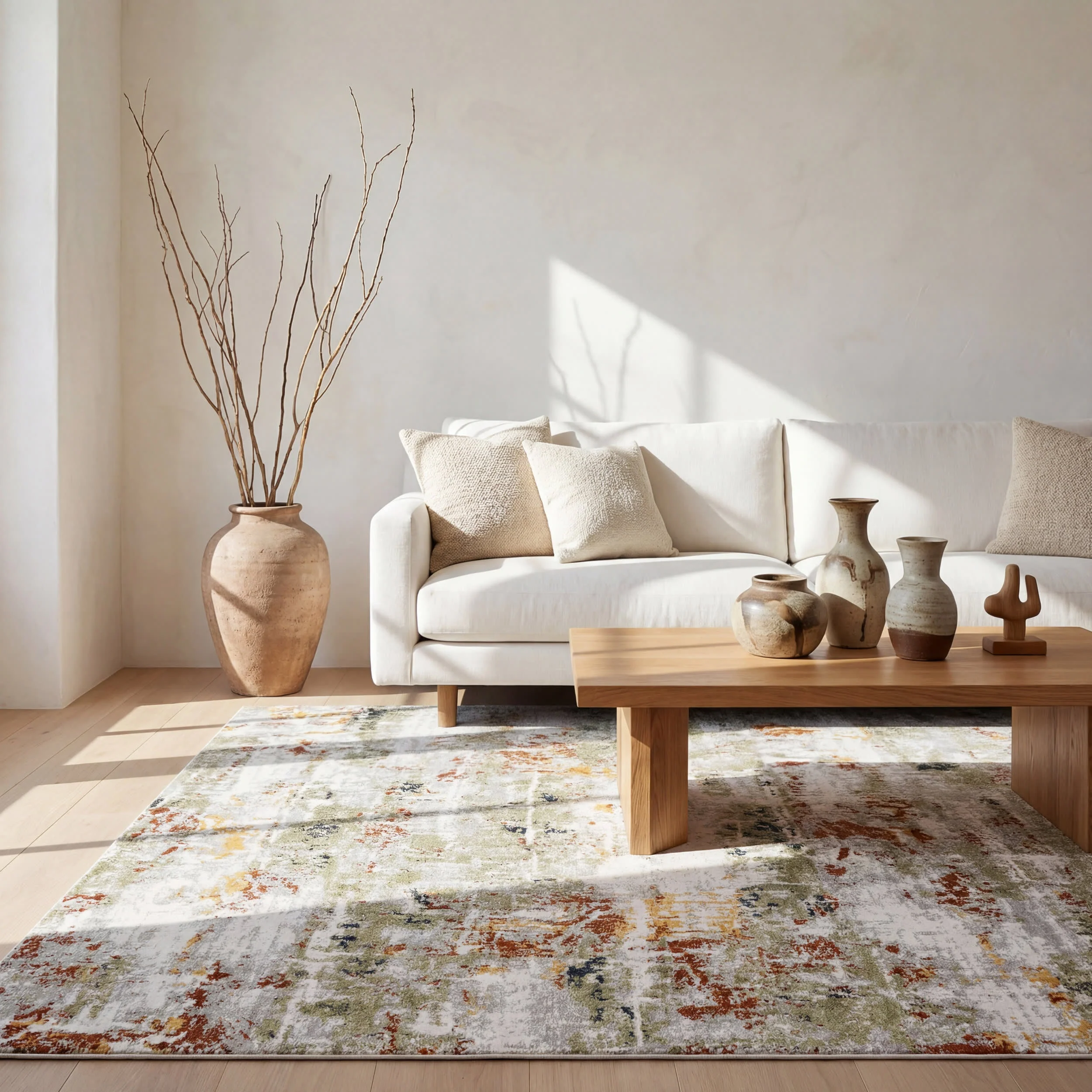 Patty Washable Rainy Days Rug | Green - Image 2