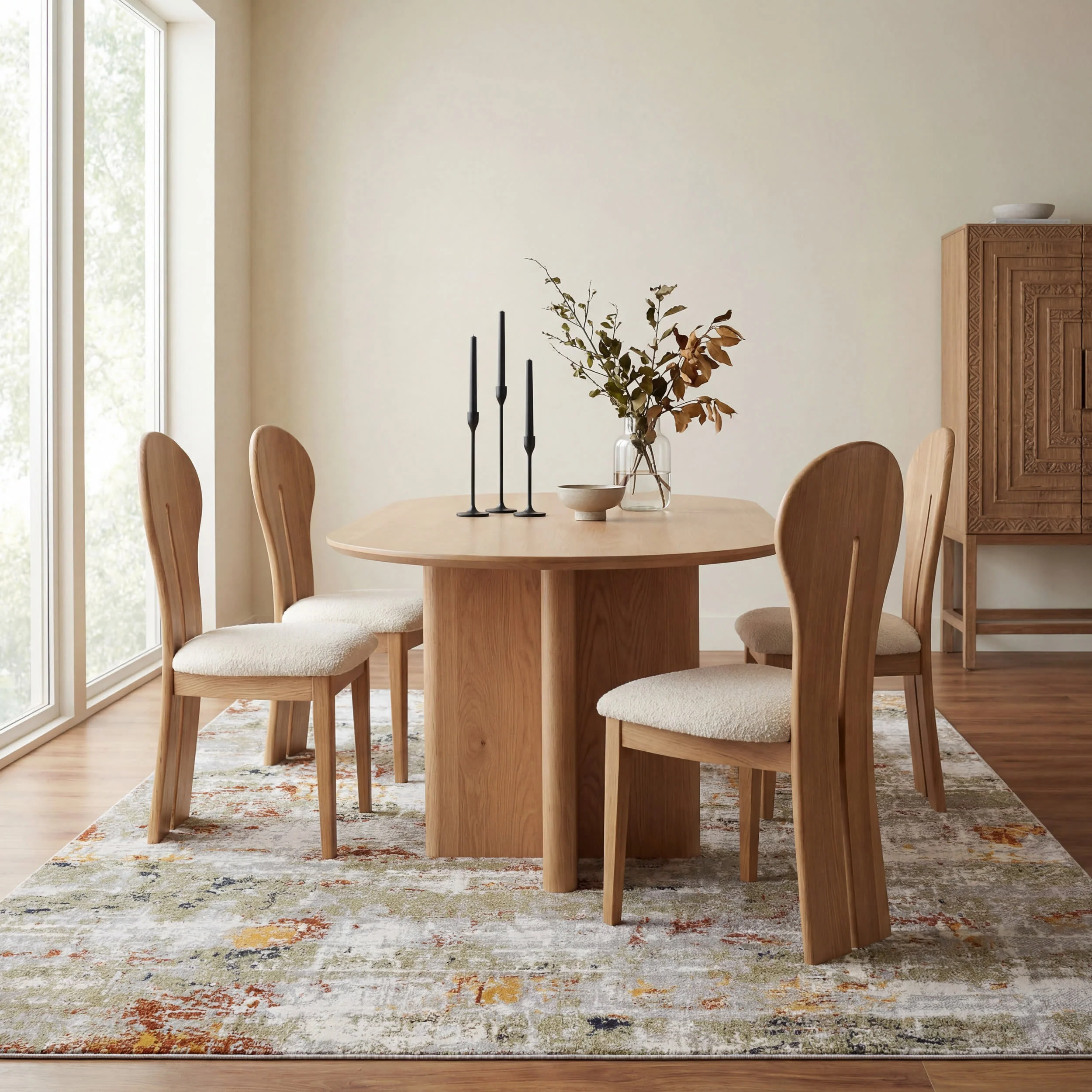Patty Washable Rainy Days Rug | Green - Image 7