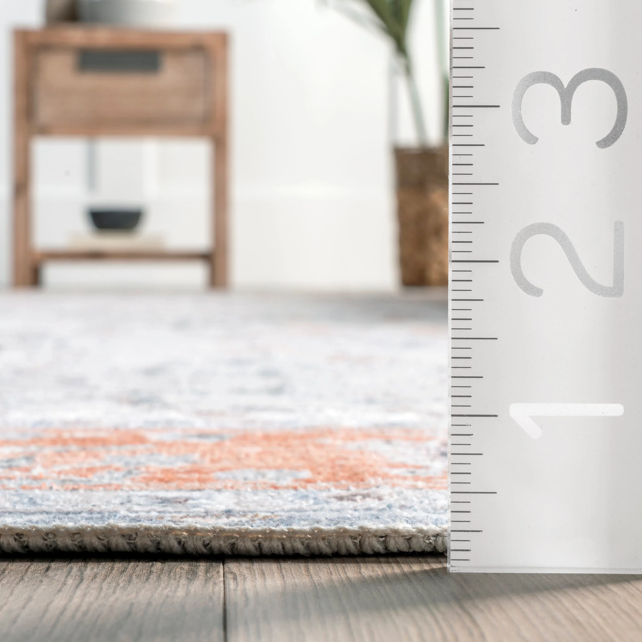 Paulina Persian Washable Rug | Light Grey - Image 5