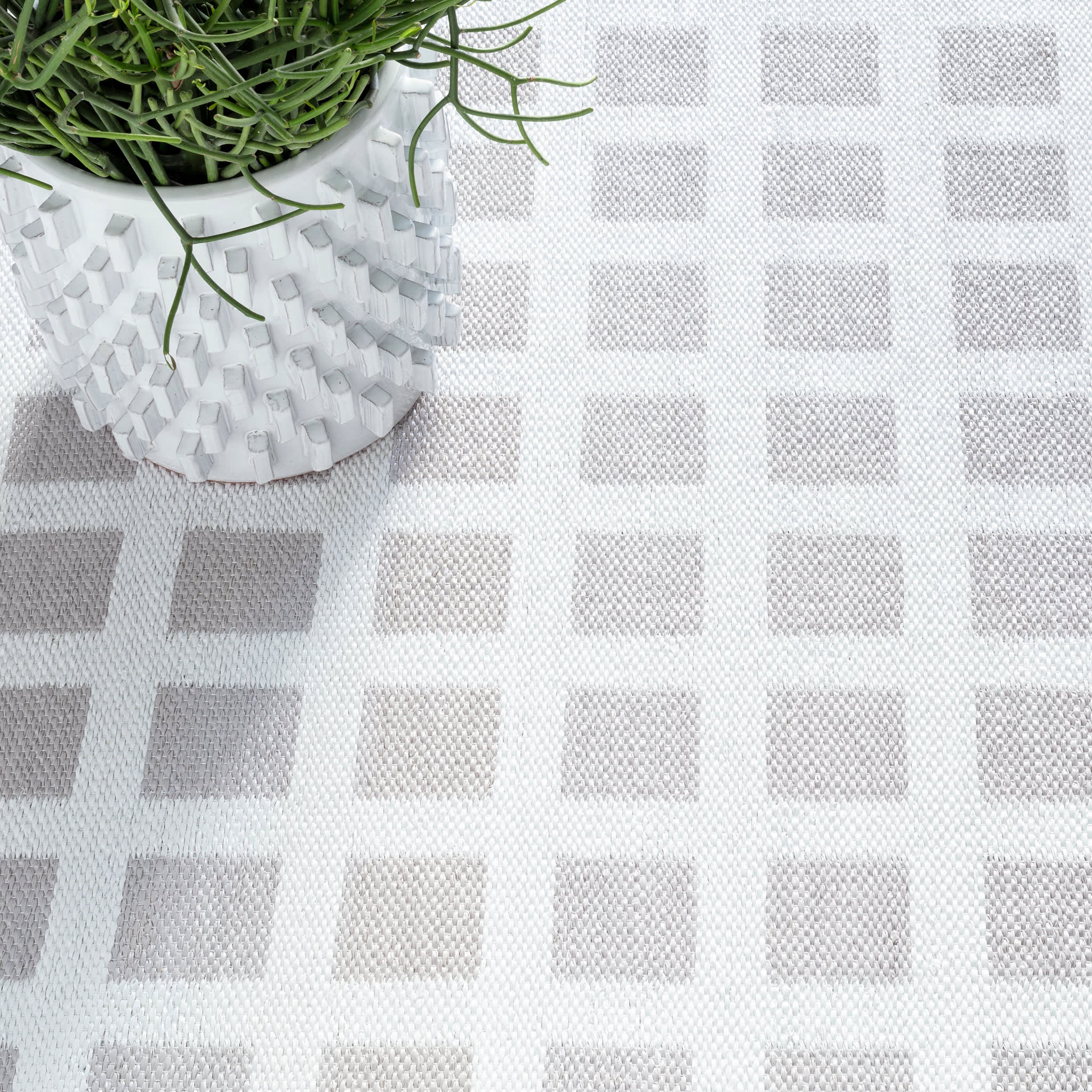 Paver Handwoven Indoor/Outdoor Rug | Grey - Image 3