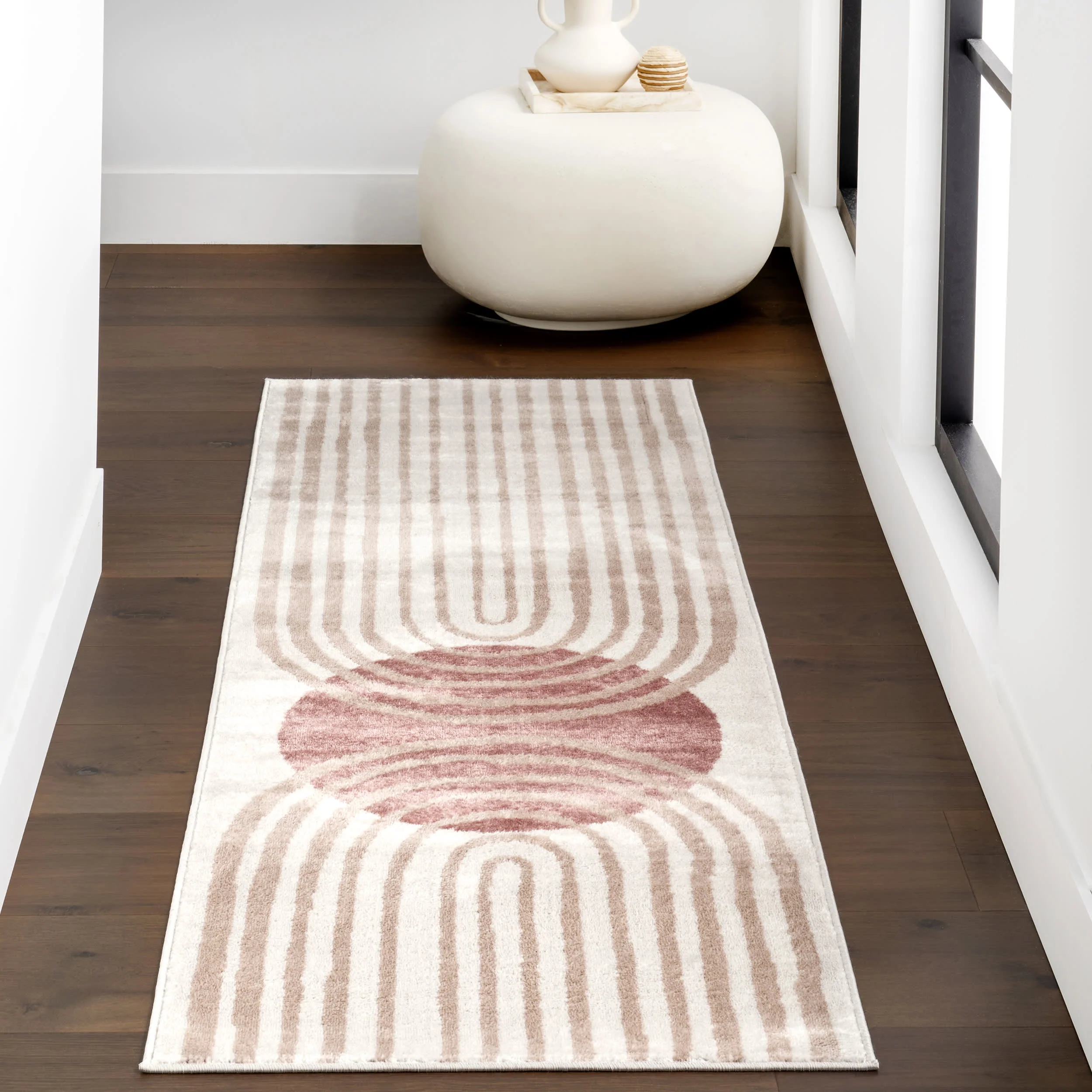 Pearl Contemporary Mars Rug | Blush - Image 2