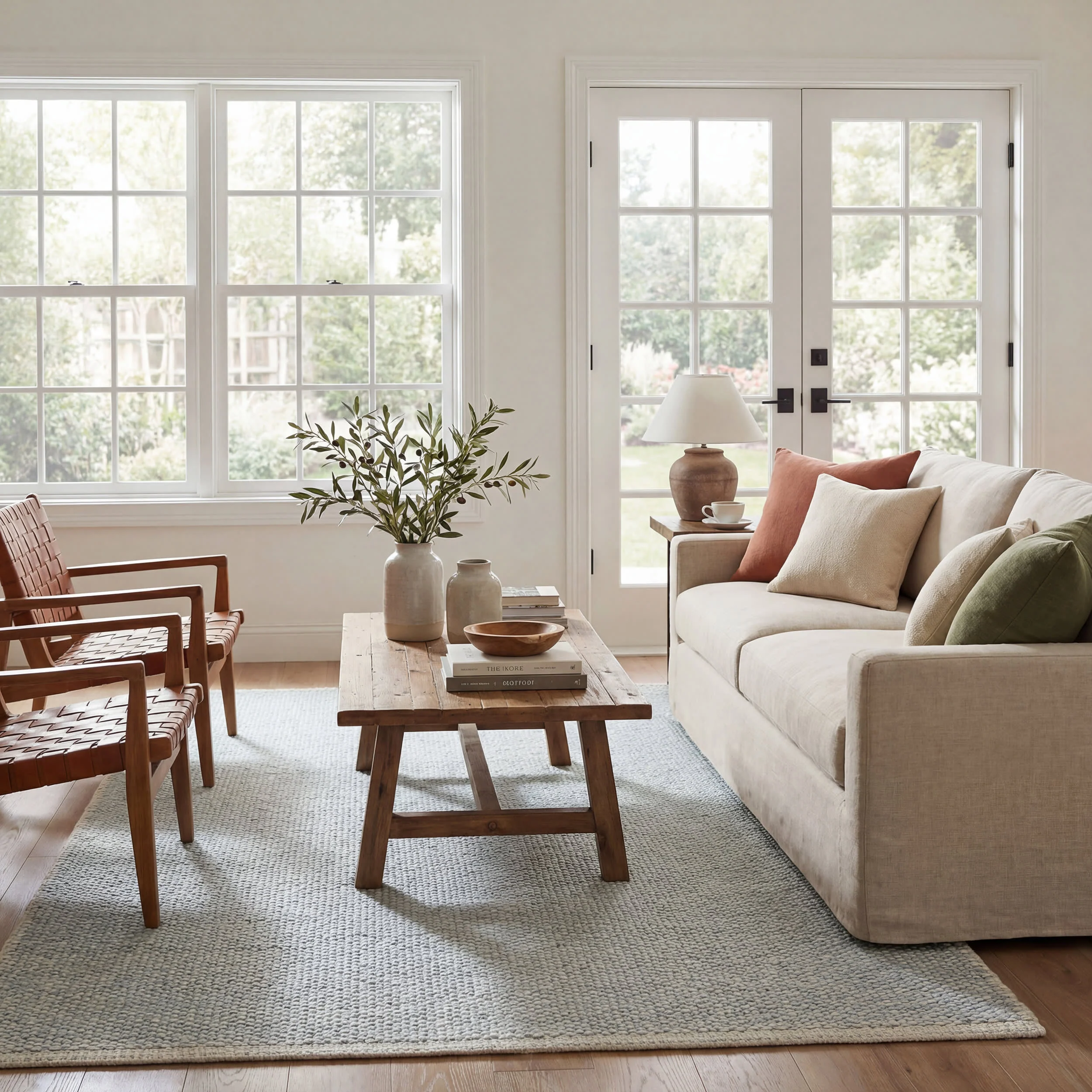 Pebble Handwoven Performance Rug | Grey - Image 2