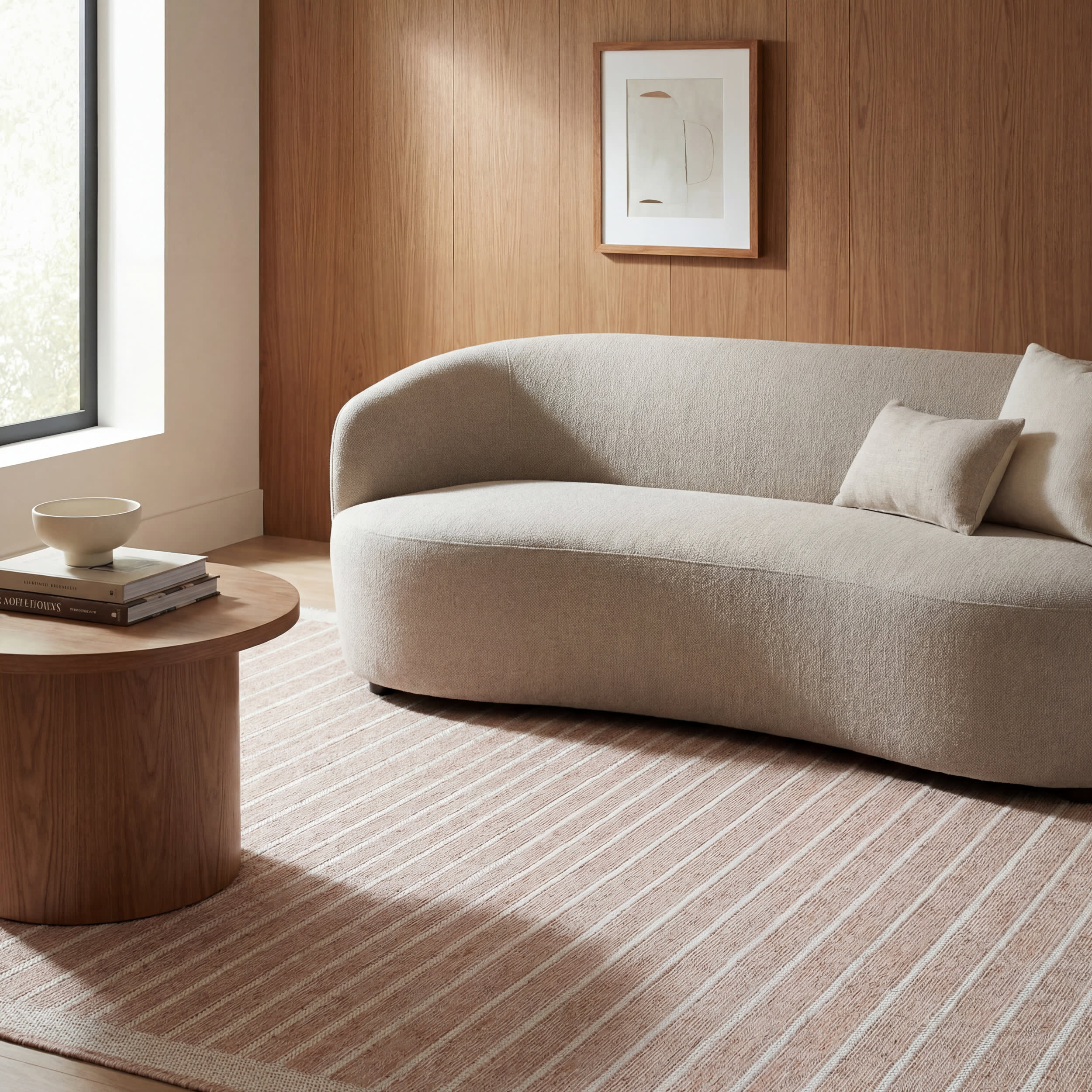 Pebla Bohemian Striped Indoor/Outdoor Rug | Natural - Image 5
