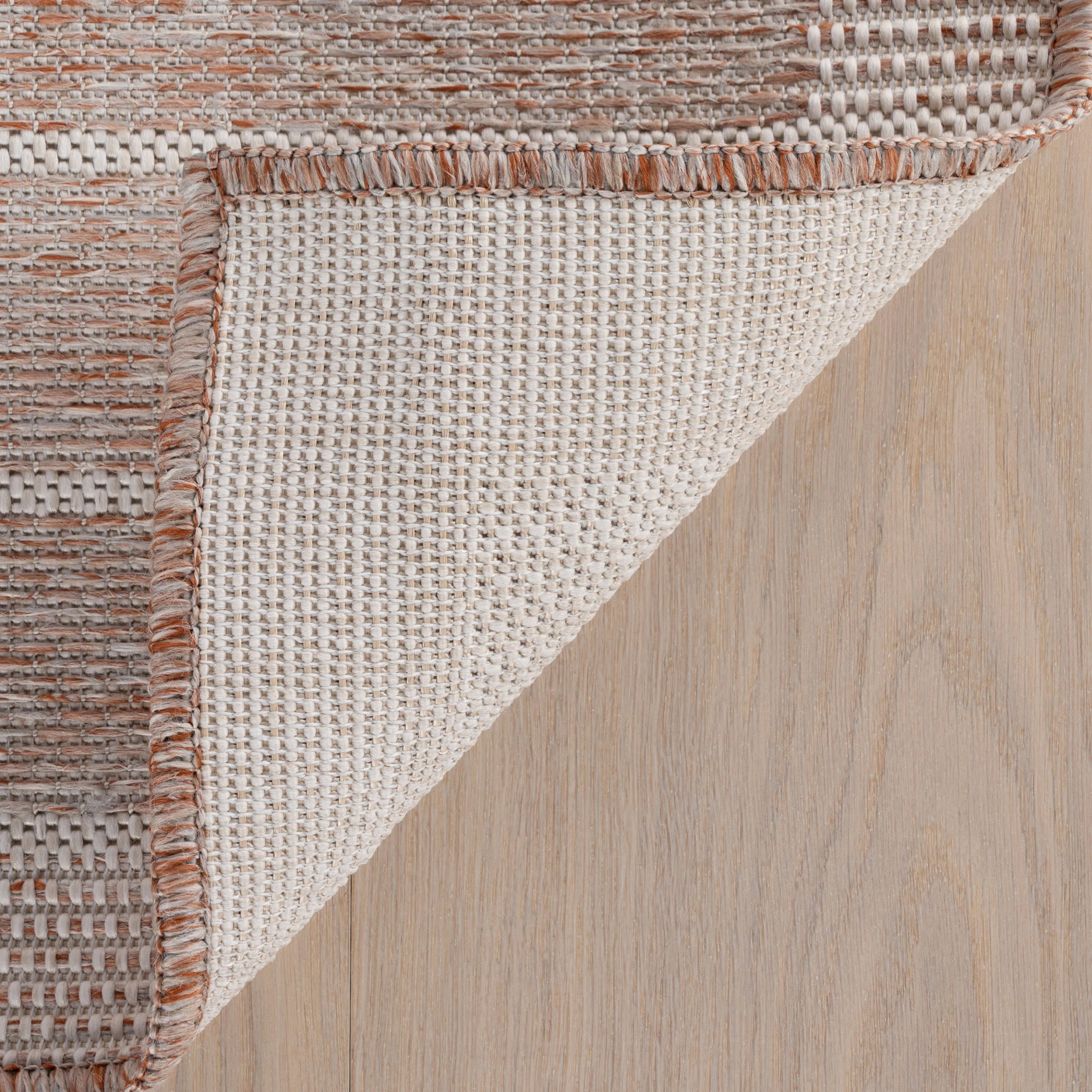 Pebla Bohemian Striped Indoor/Outdoor Rug | Natural - Image 7