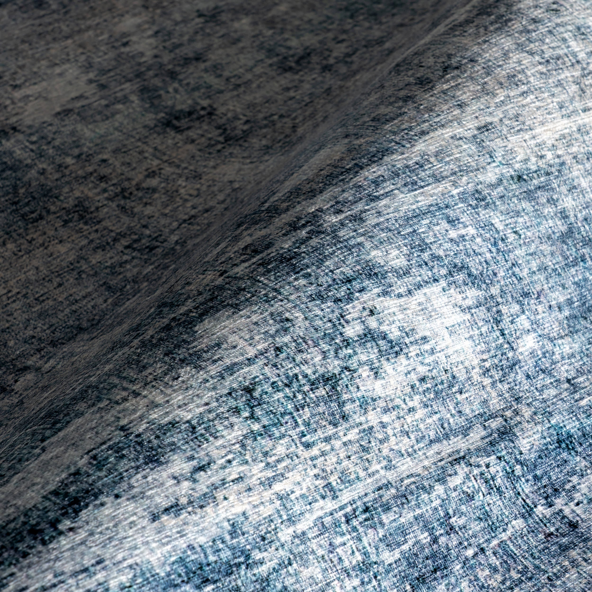 Peggy Abstract Spill Proof Washable Rug | Blue - Image 3