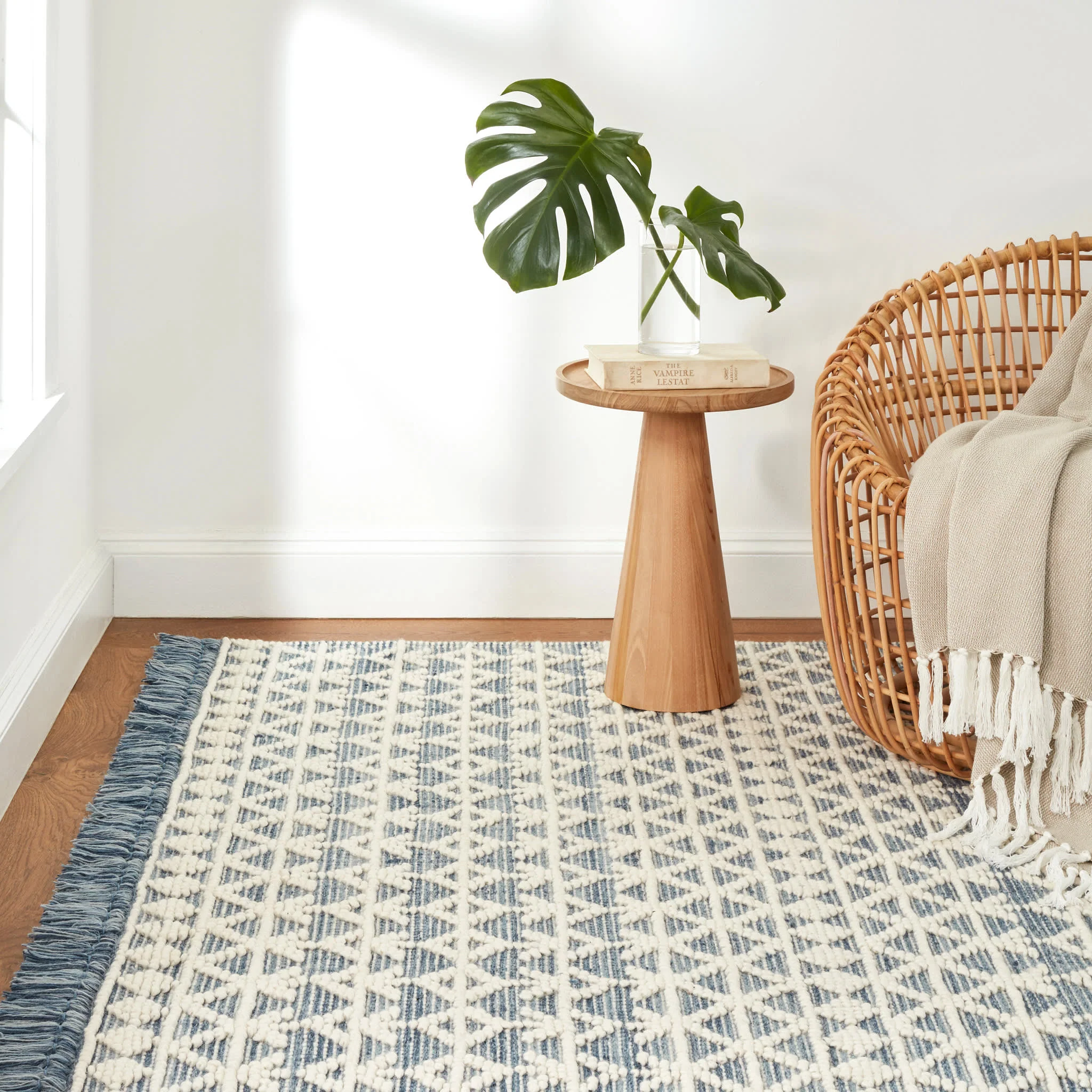 Pembrook Handwoven Wool Rug | Blue - Image 2