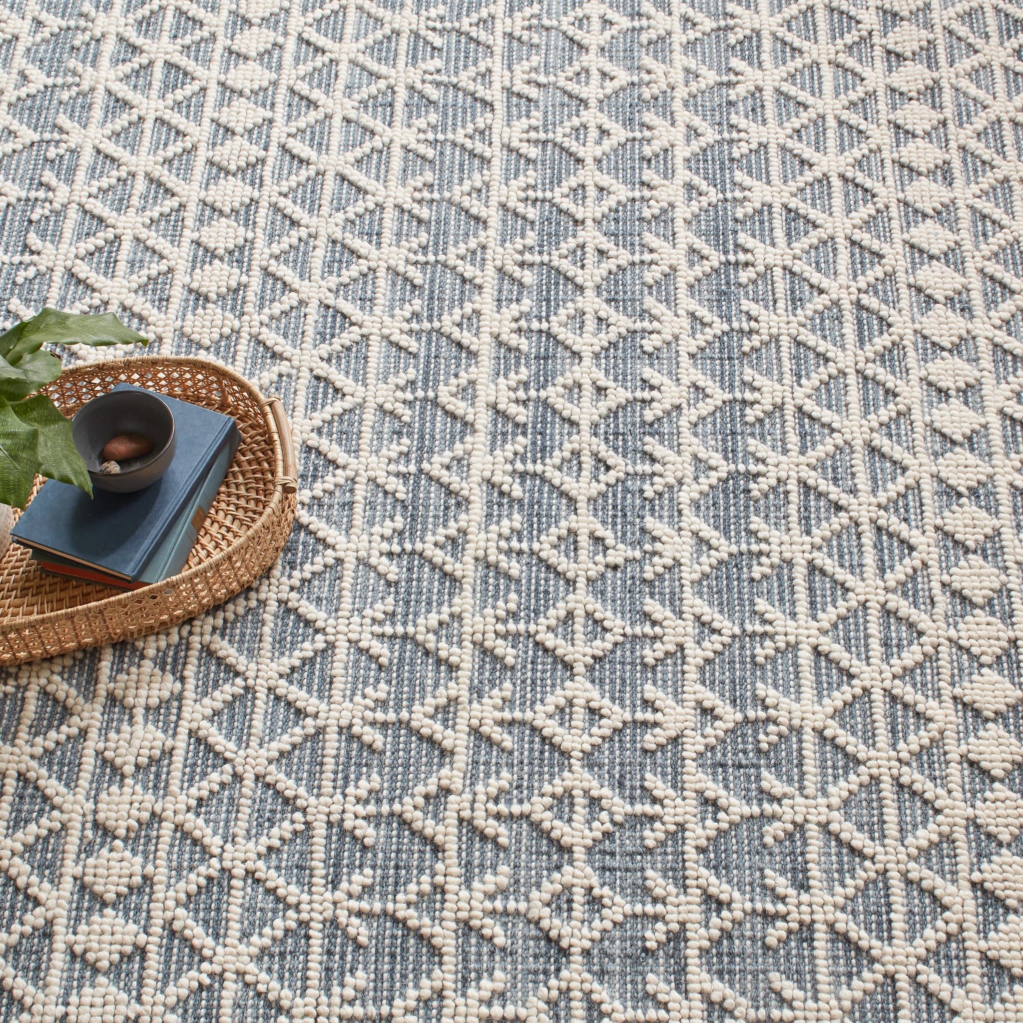 Pembrook Handwoven Wool Rug | Blue - Image 3