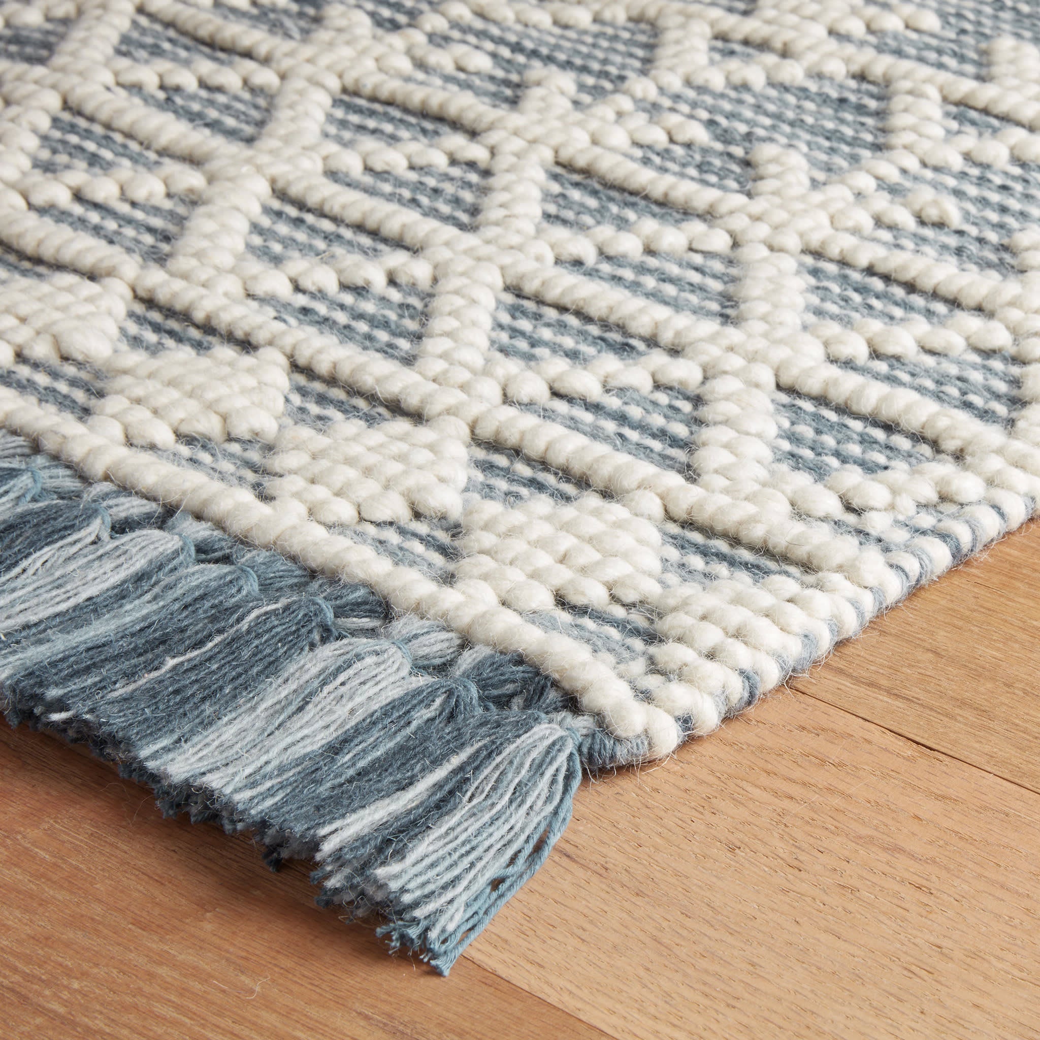 Pembrook Handwoven Wool Rug | Blue - Image 6