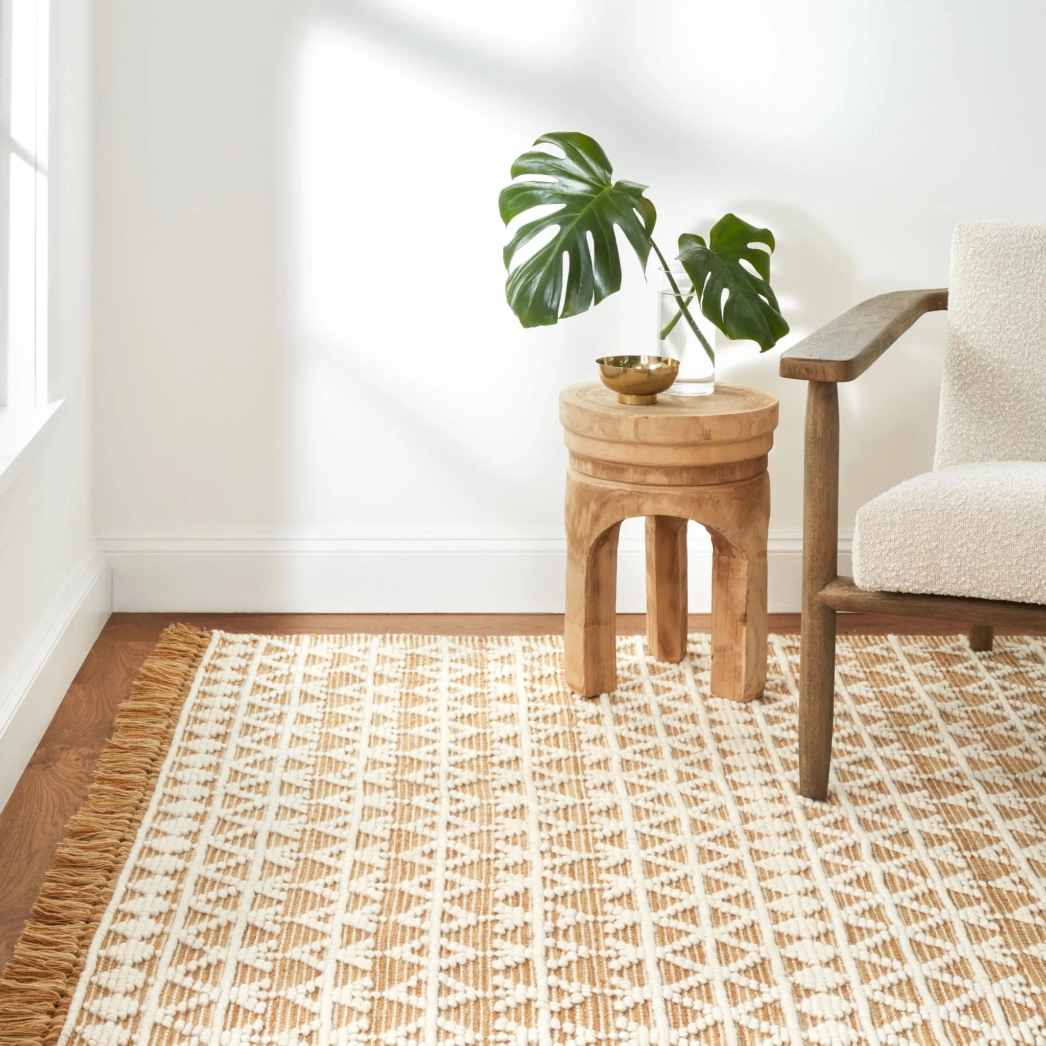 Pembrook Handwoven Wool Rug | Ochre - Image 3