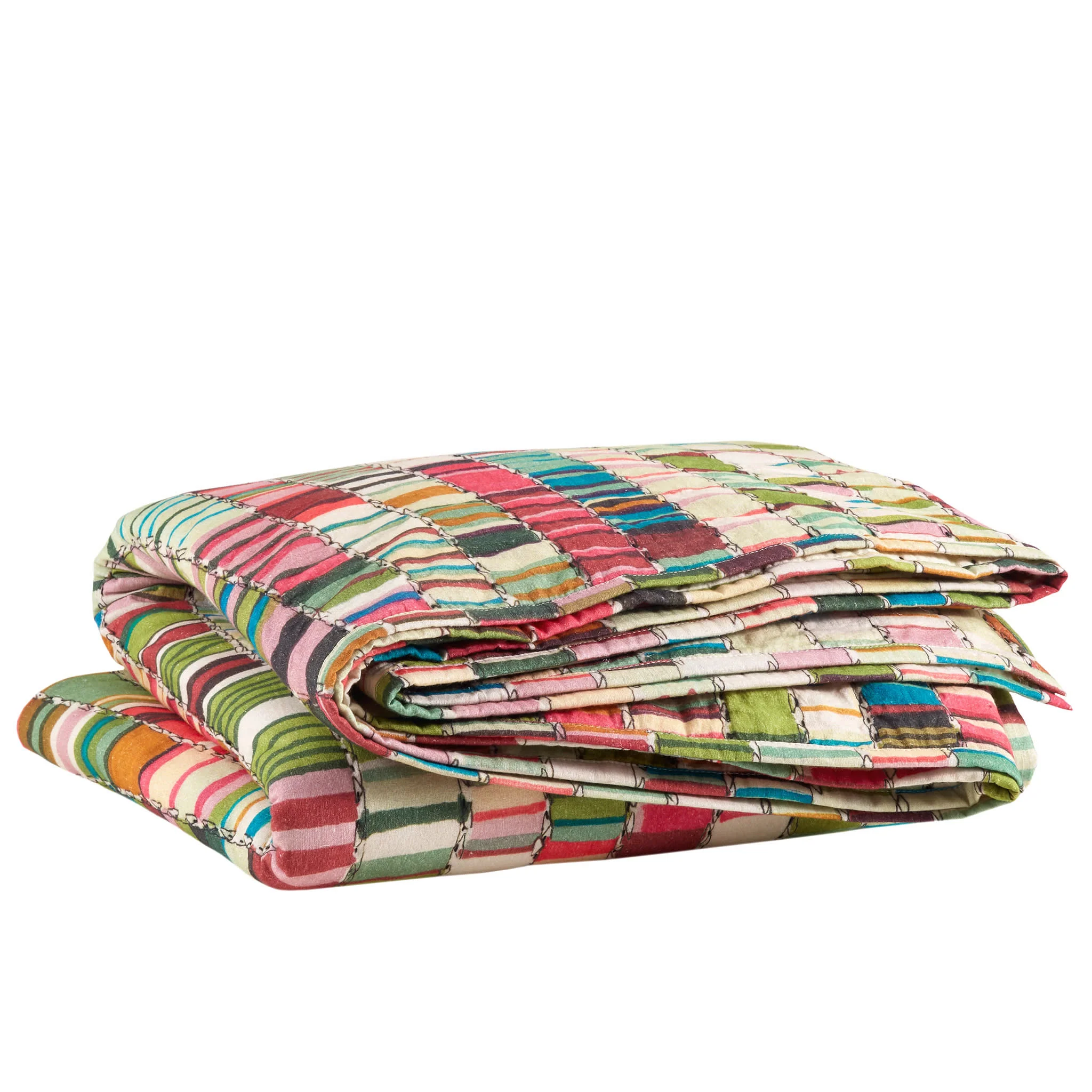 Penelope Stripe Coverlet | Multi - Image 4