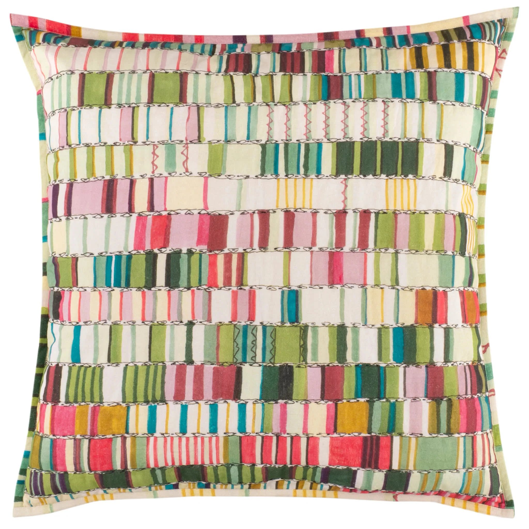 Penelope Stripe Coverlet Sham | Multi - Image 4