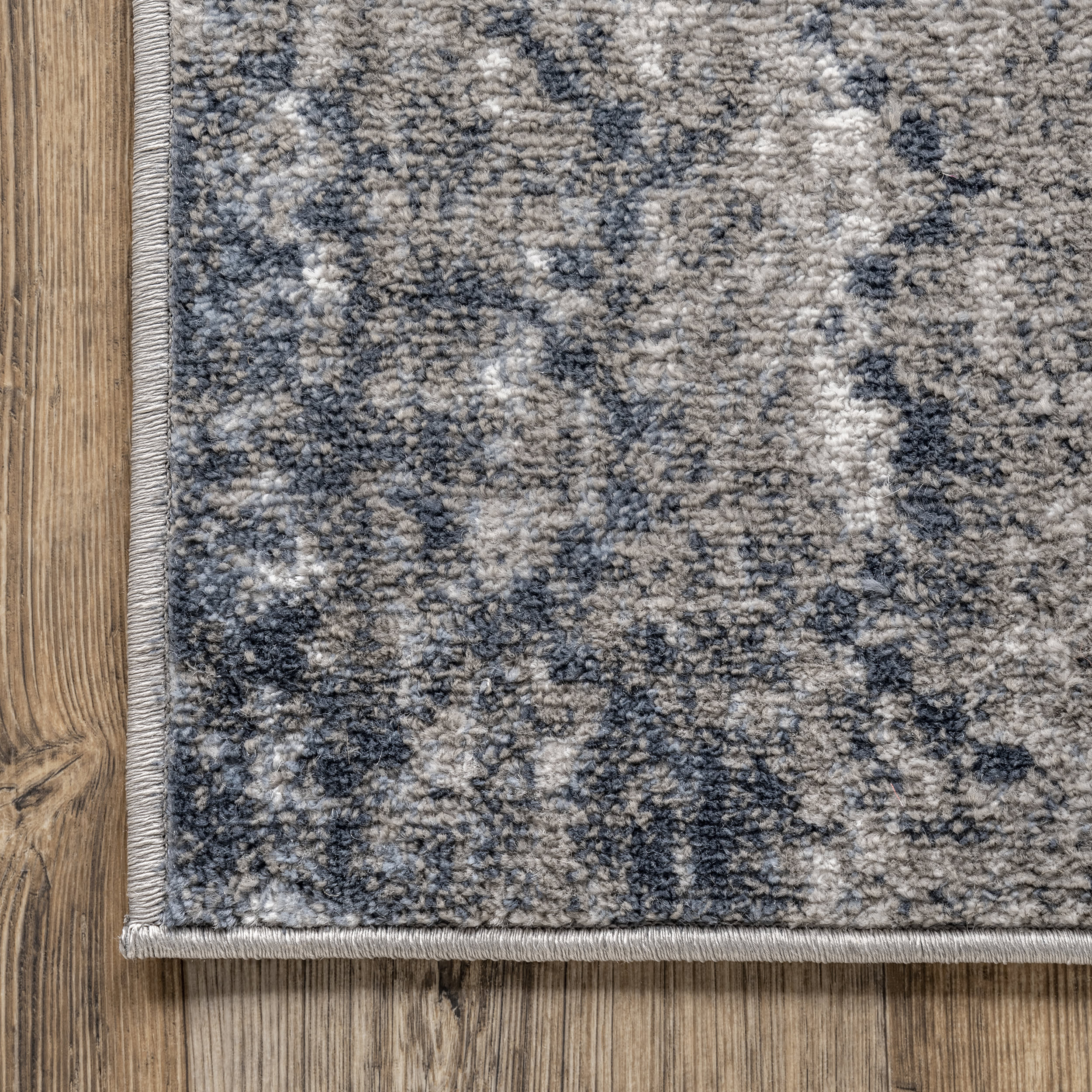 Penny Geometric Striped Rug | Blue - Image 3