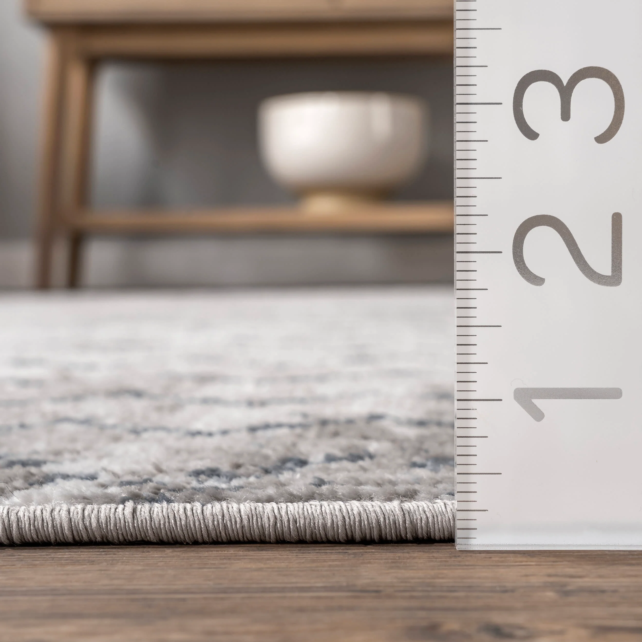 Penny Geometric Striped Rug | Blue - Image 5