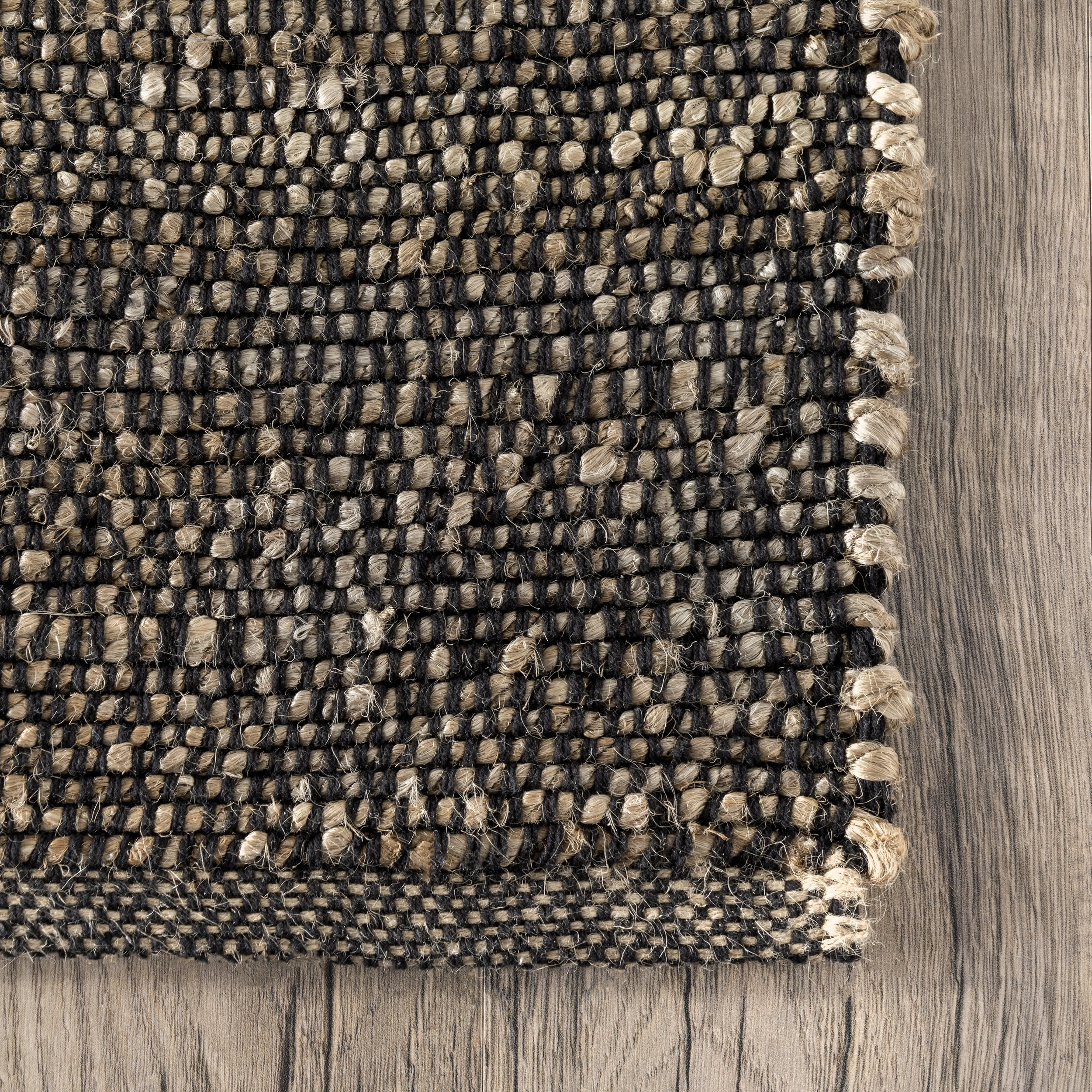 Perfect Handwoven Jute-Blend Rug | Charcoal - Image 3