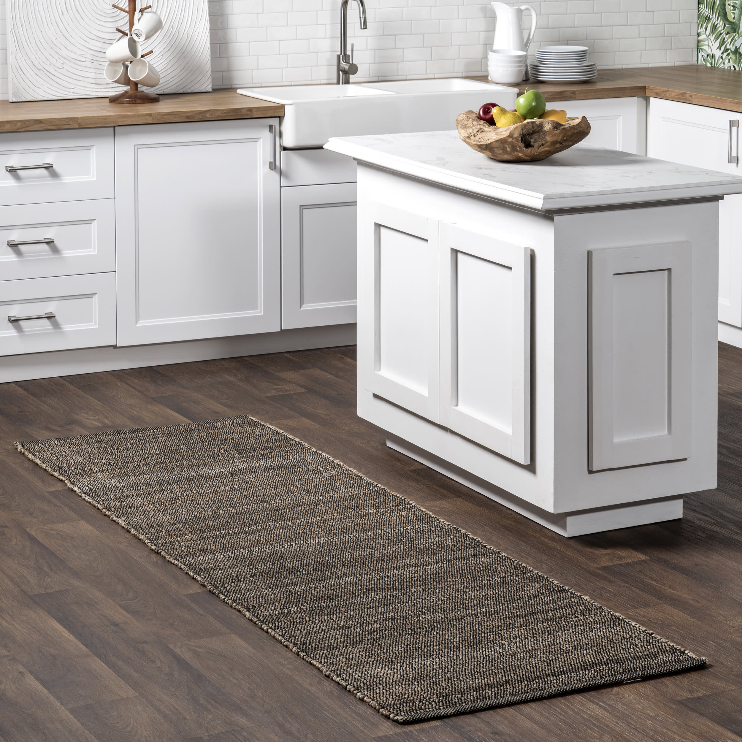 Perfect Handwoven Jute-Blend Rug | Charcoal - Image 2