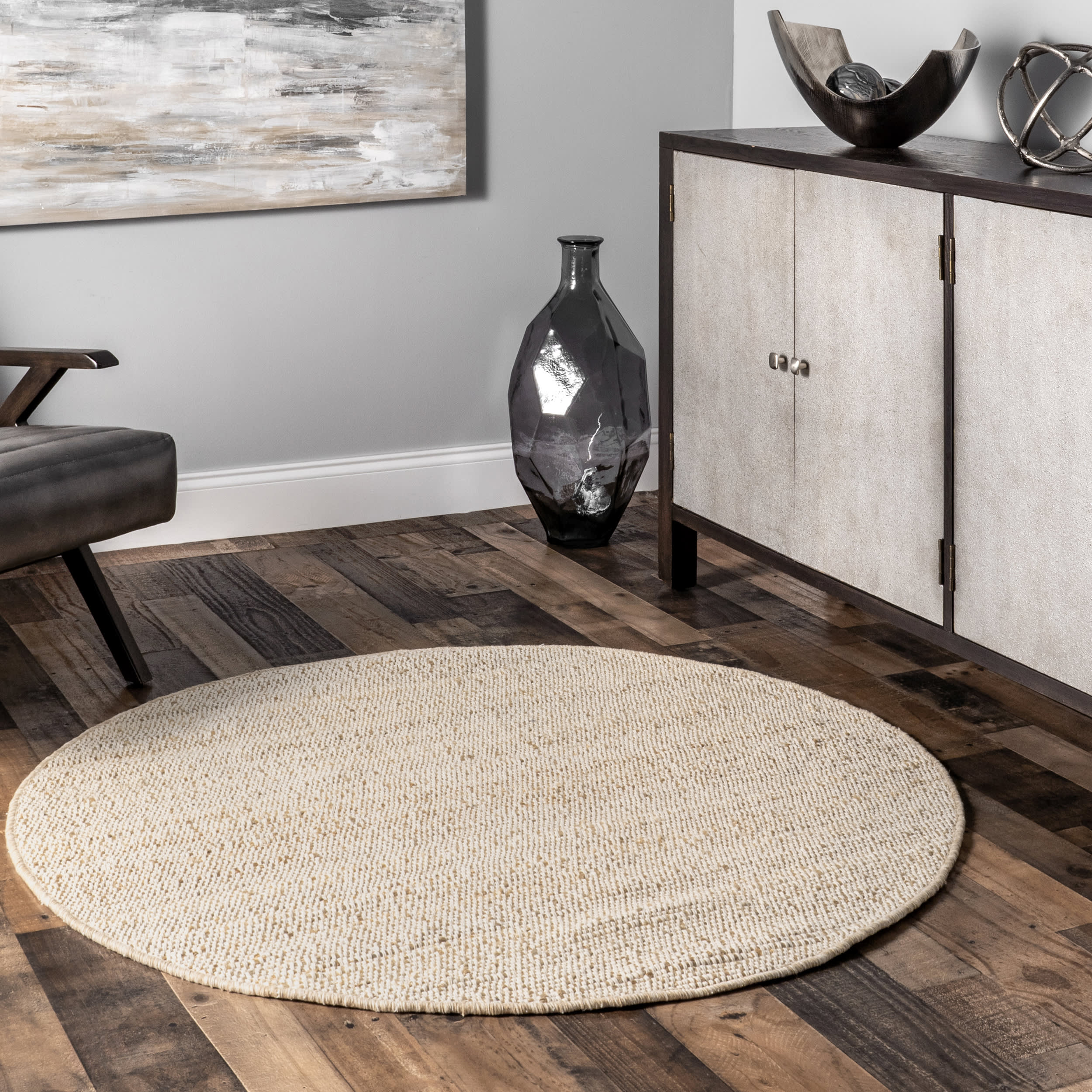 Perfect Handwoven Jute-Blend Rug | Natural - Image 2