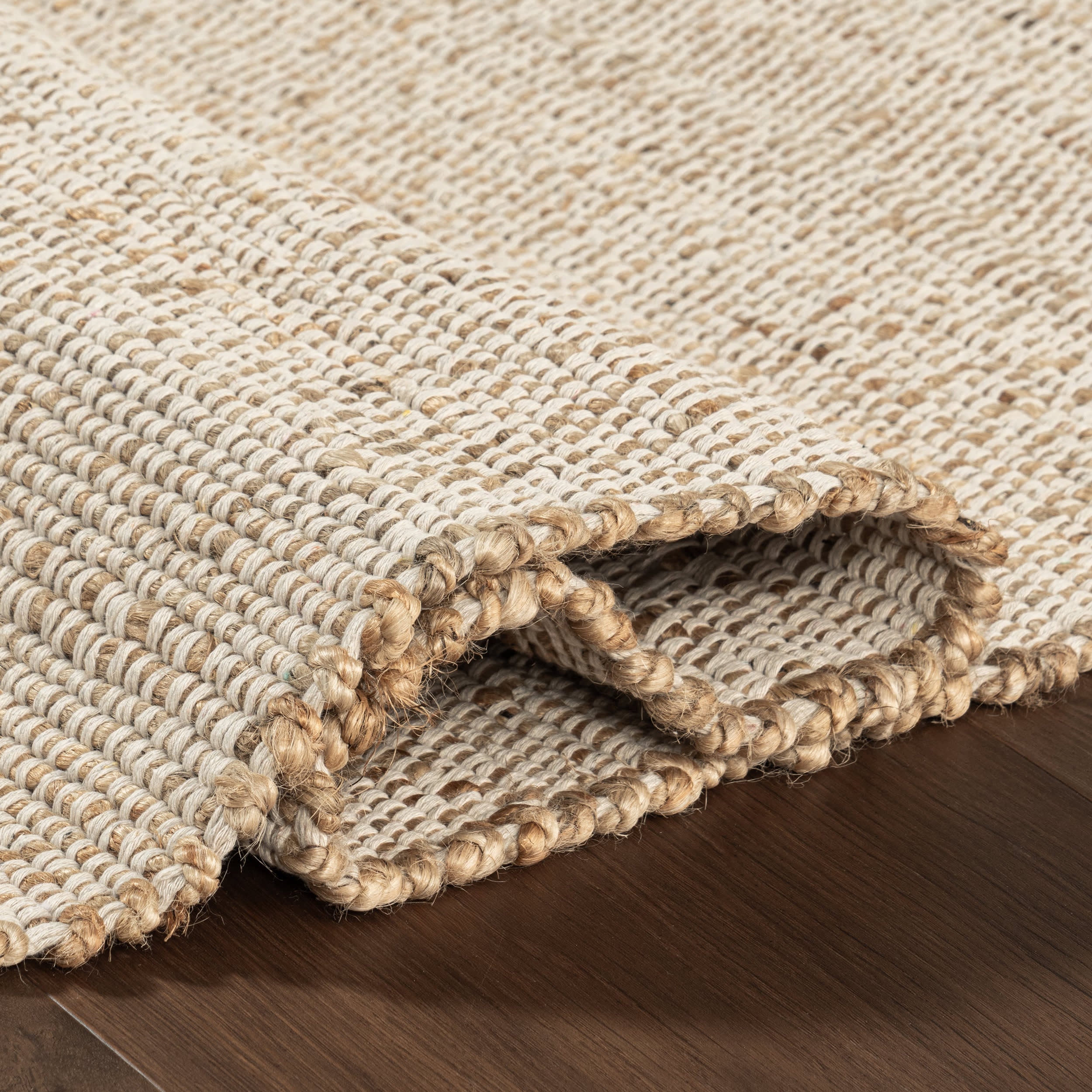 Perfect Handwoven Jute-Blend Rug | Natural - Image 11