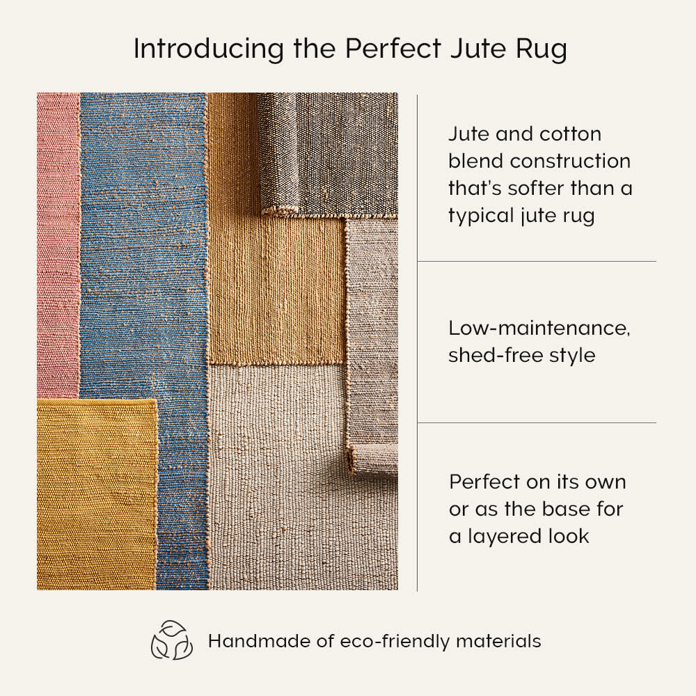 Perfect Handwoven Jute-Blend Rug | Natural - Image 12