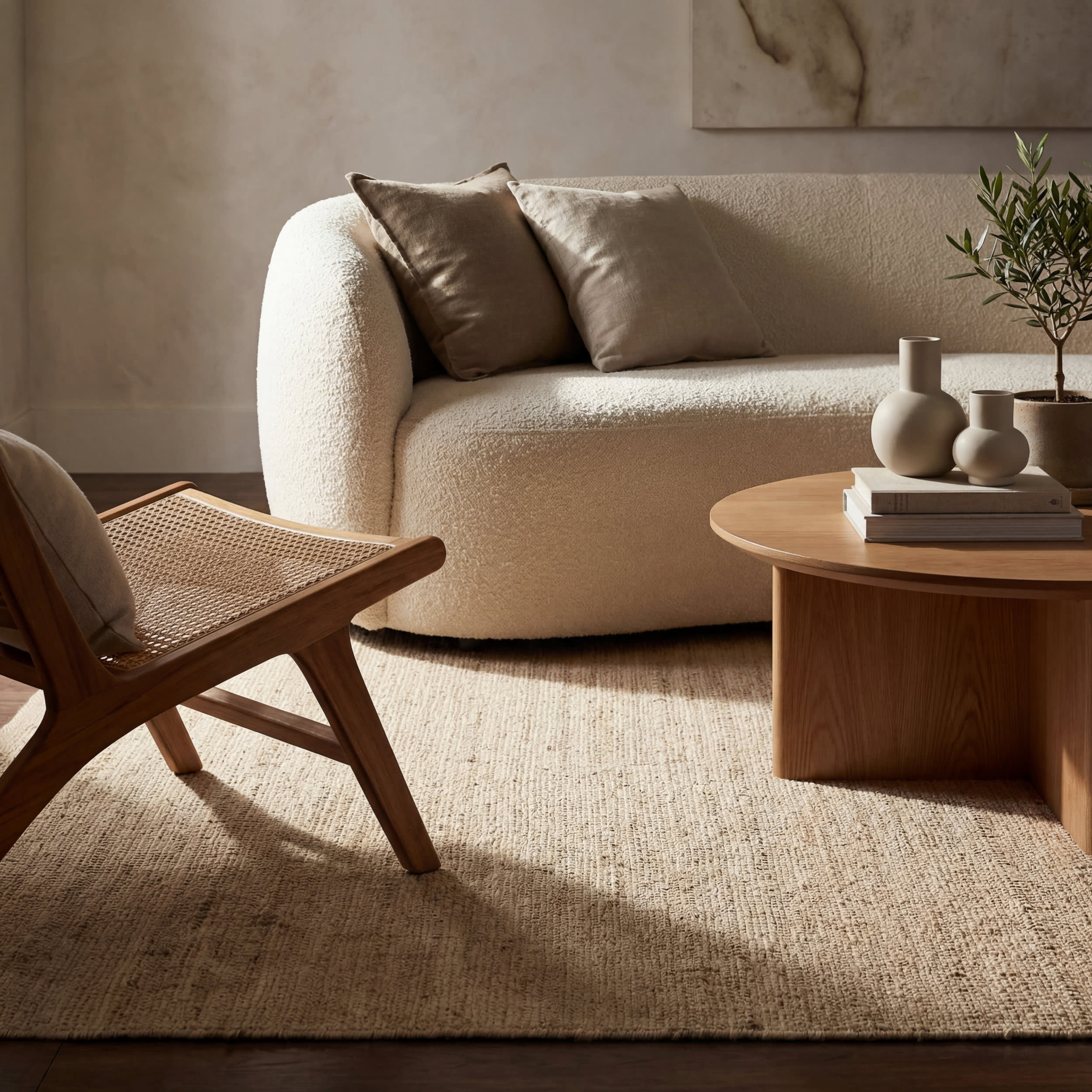 Perfect Handwoven Jute-Blend Rug | Natural - Image 5