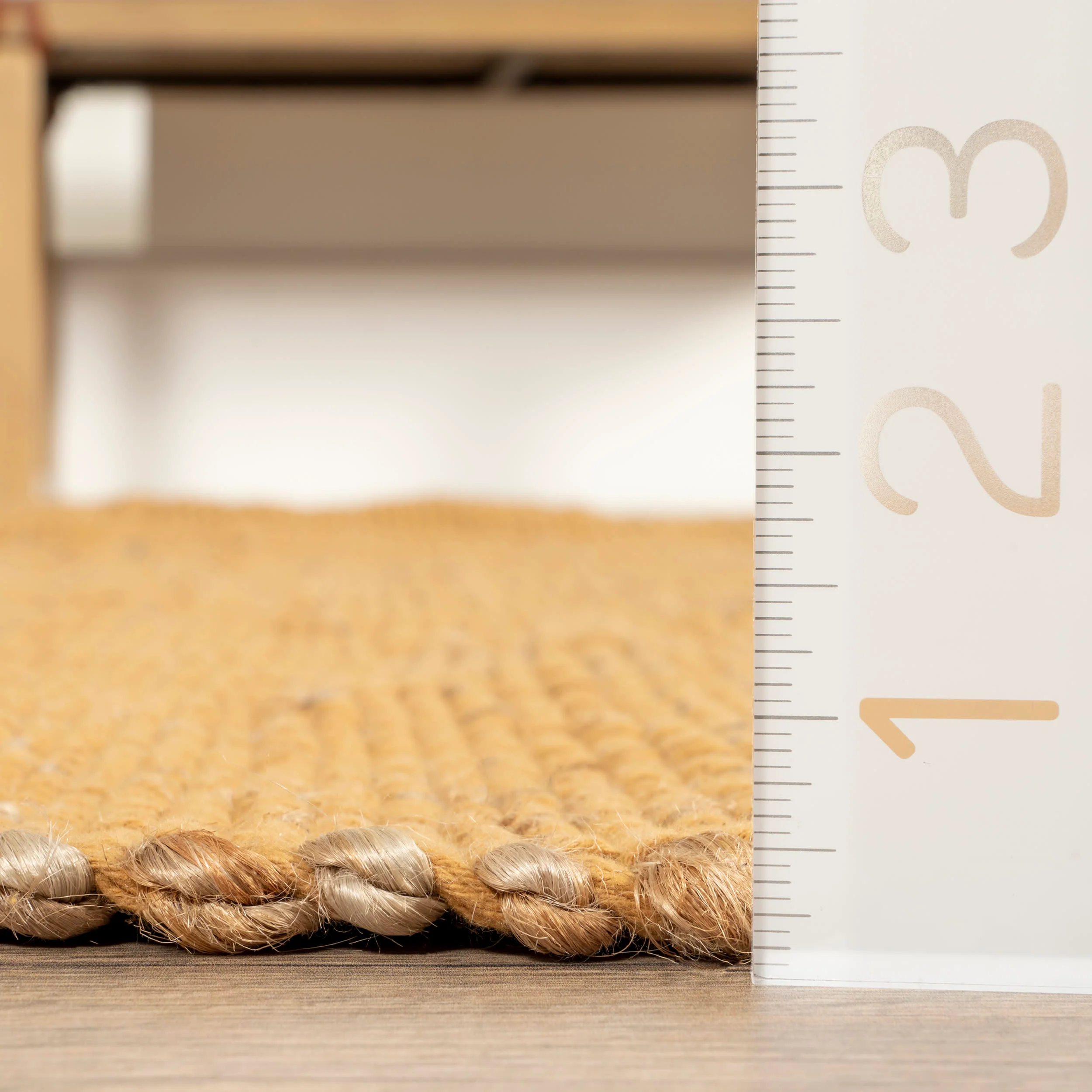 Perfect Handwoven Jute-Blend Rug | Sand - Image 5
