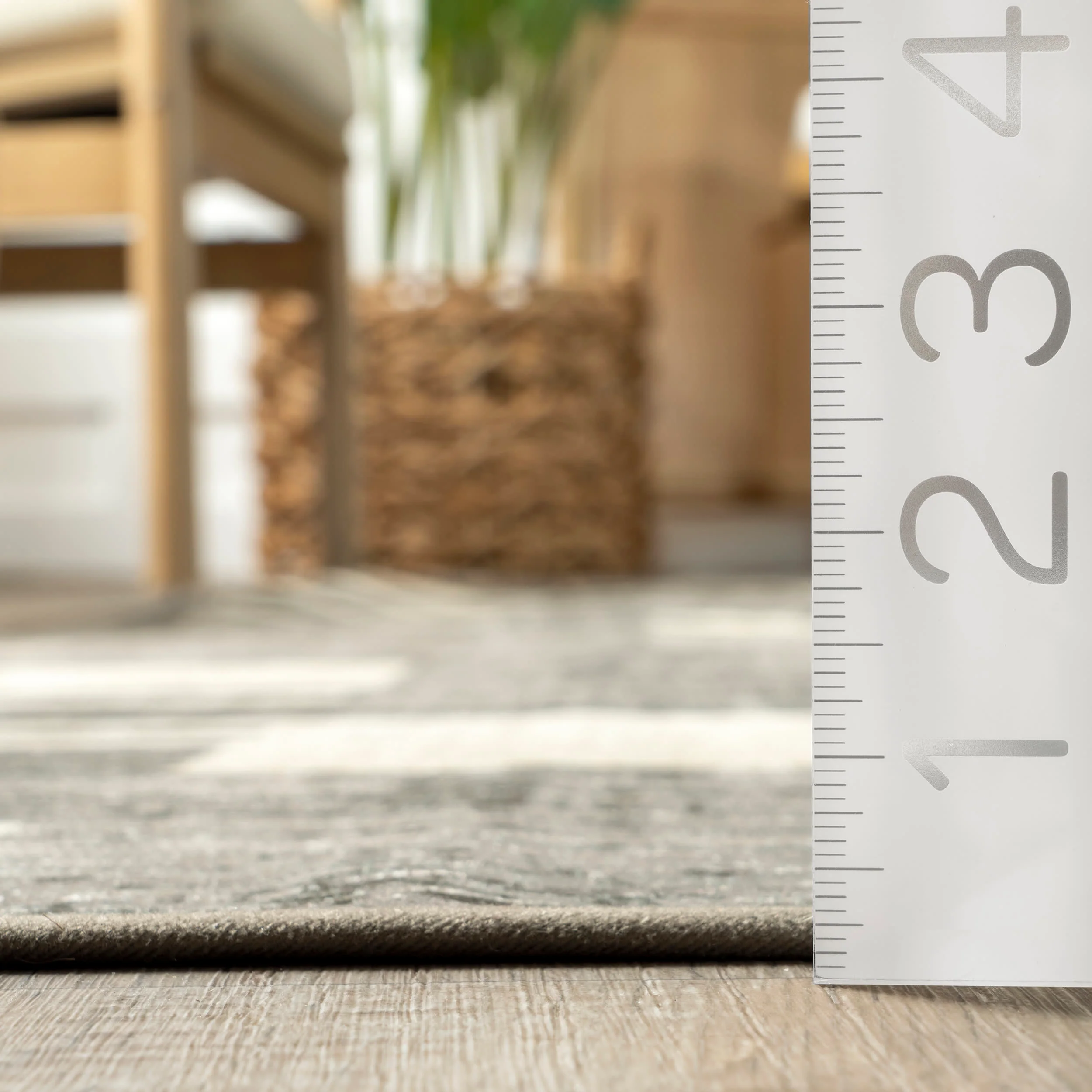 Pernia Washable Deconstructed Rug | Grey - Image 5