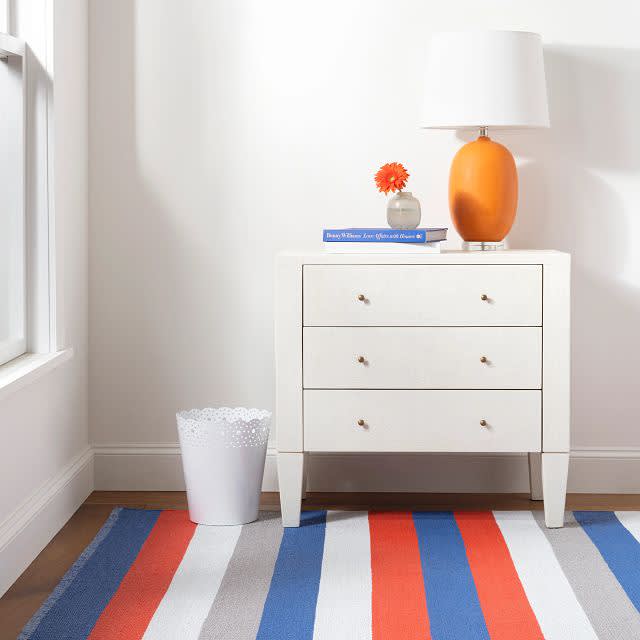 Perry Stripe Handwoven Indoor/Outdoor Rug | Blue - Image 2