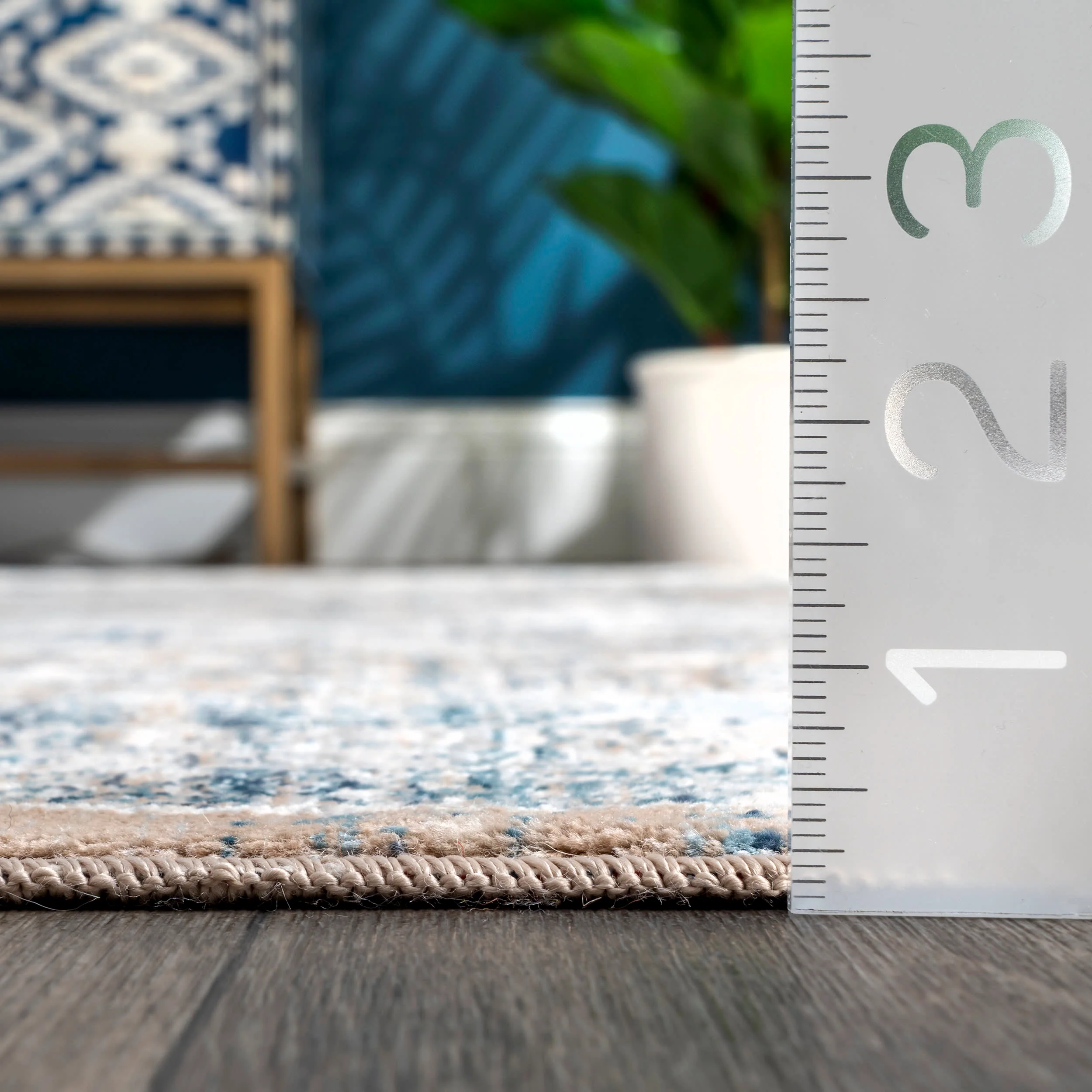 Persian Iris Medallion Rug | Grey - Image 5