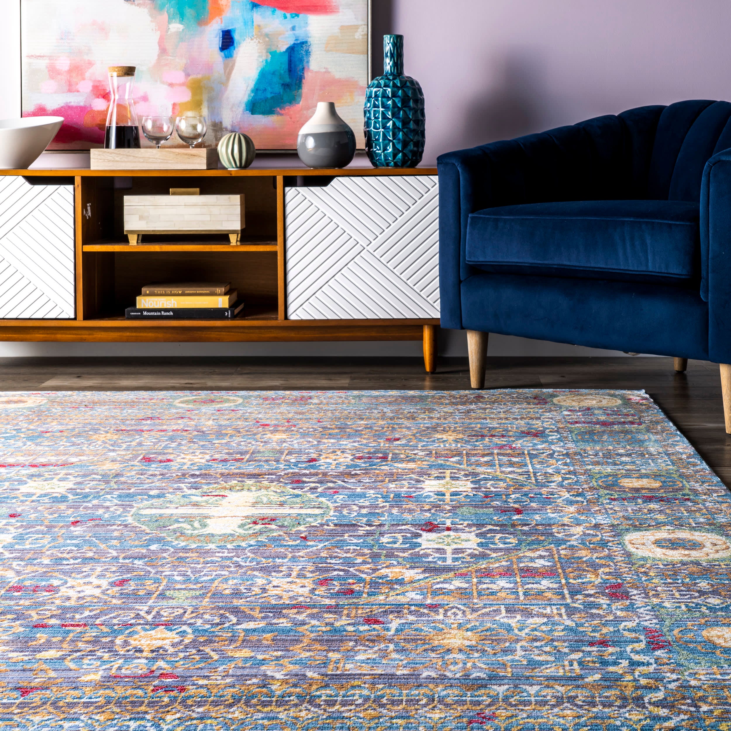 Persian Rug | Multicolor - Image 4