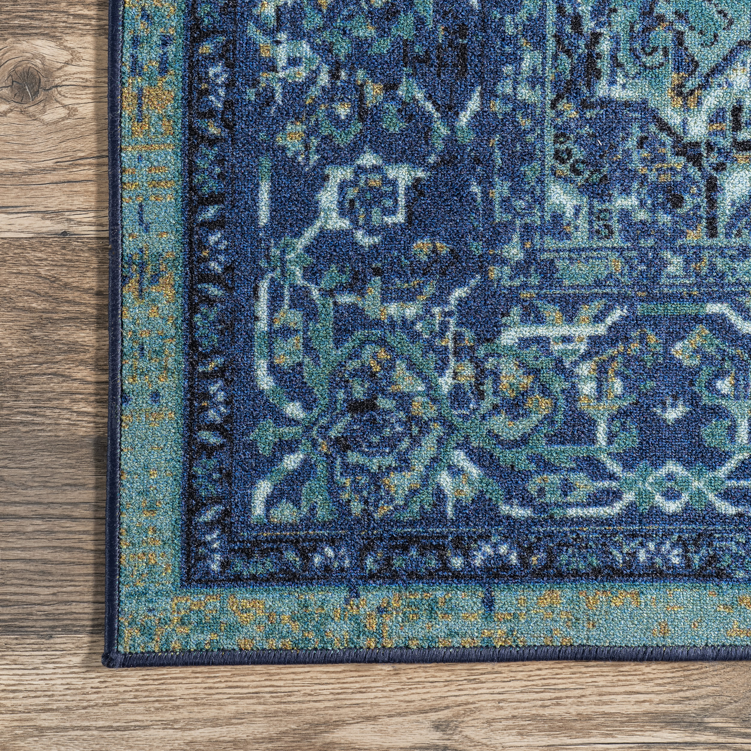 Persian Vintage Rug | Teal - Image 3
