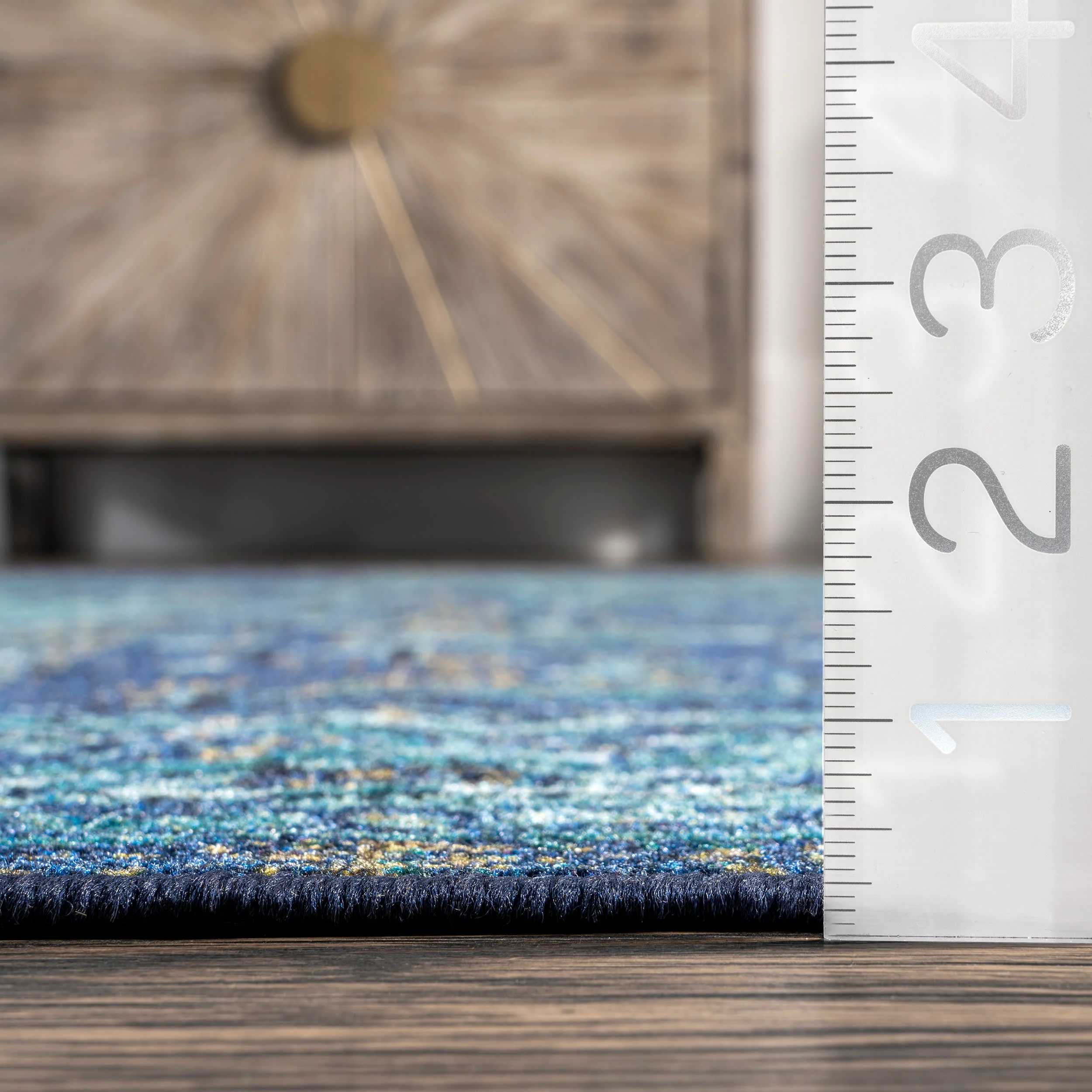 Persian Vintage Rug | Teal - Image 5