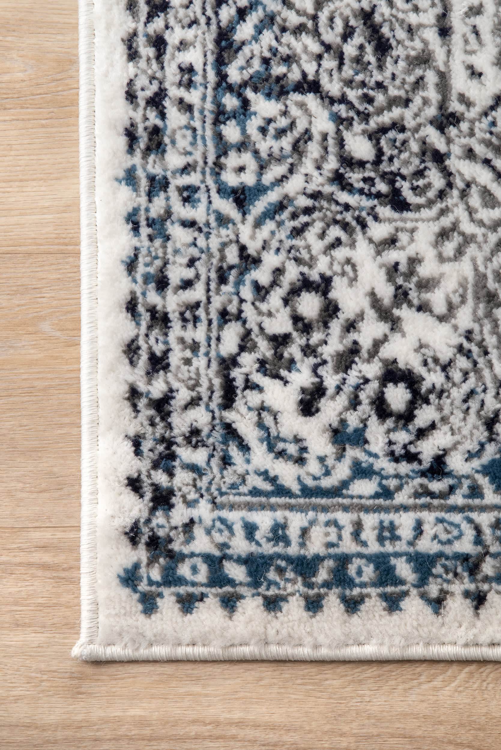 Persian Wreath Rug | Blue - Image 3
