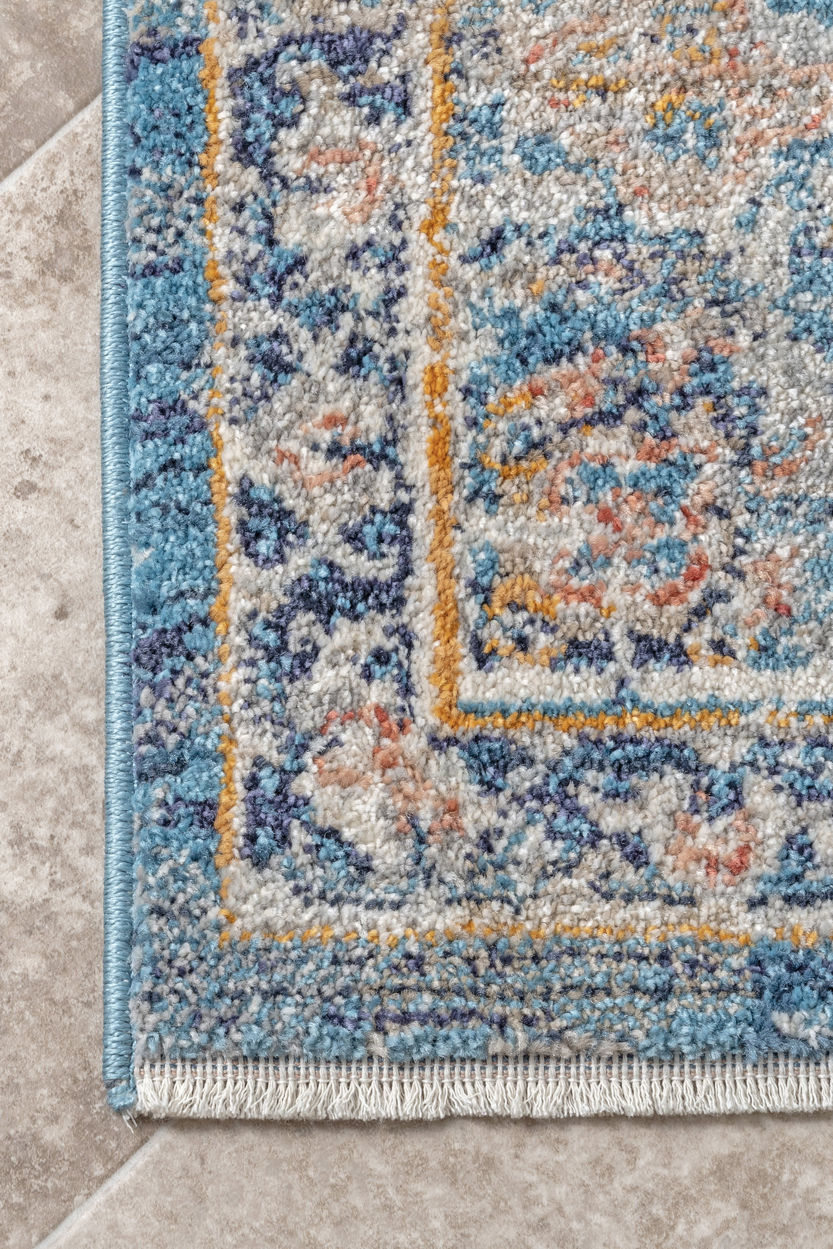 Petalled Medallion Rug | Beige - Image 3