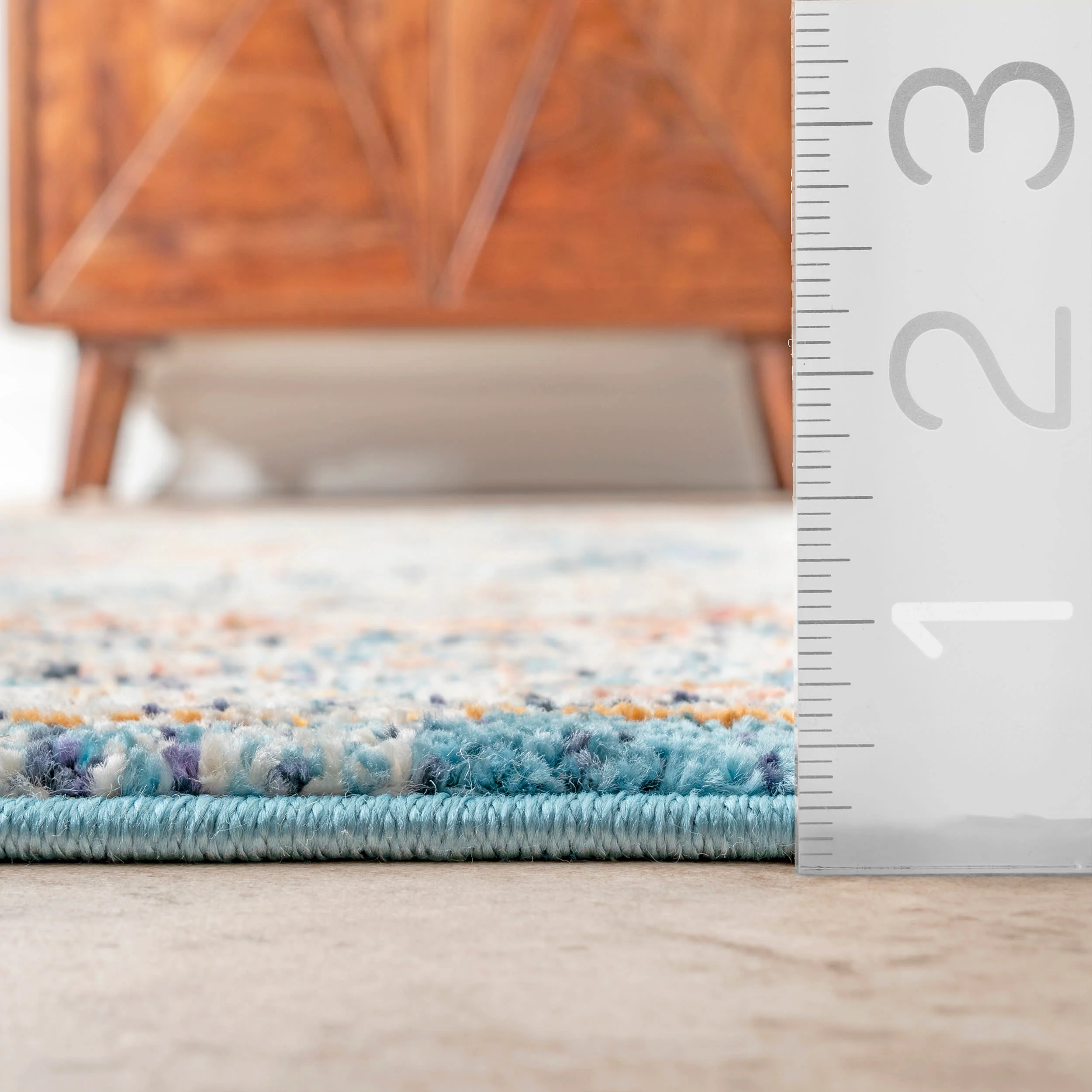 Petalled Medallion Rug | Beige - Image 5