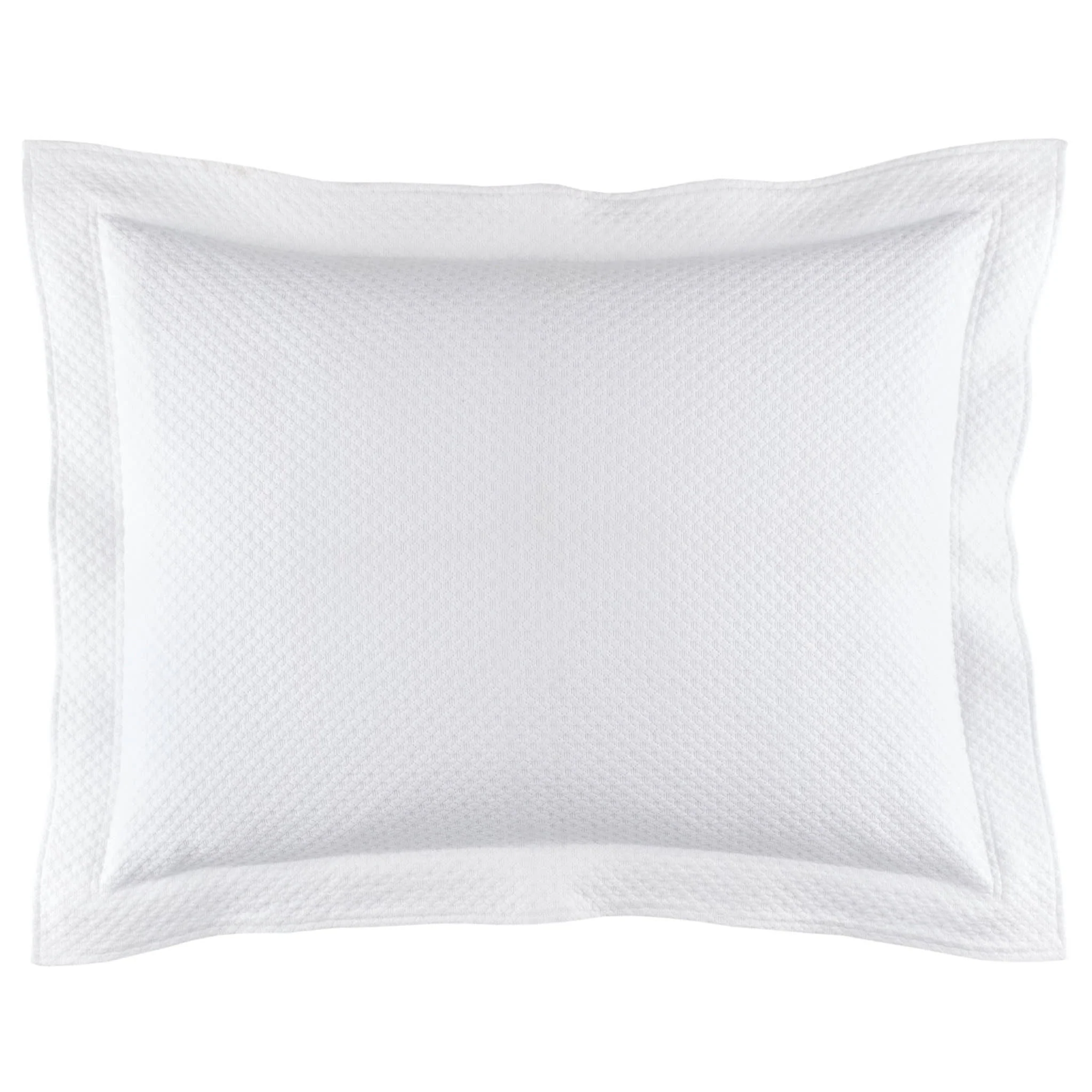 Petite Trellis Matelasse Sham | White - Image 2