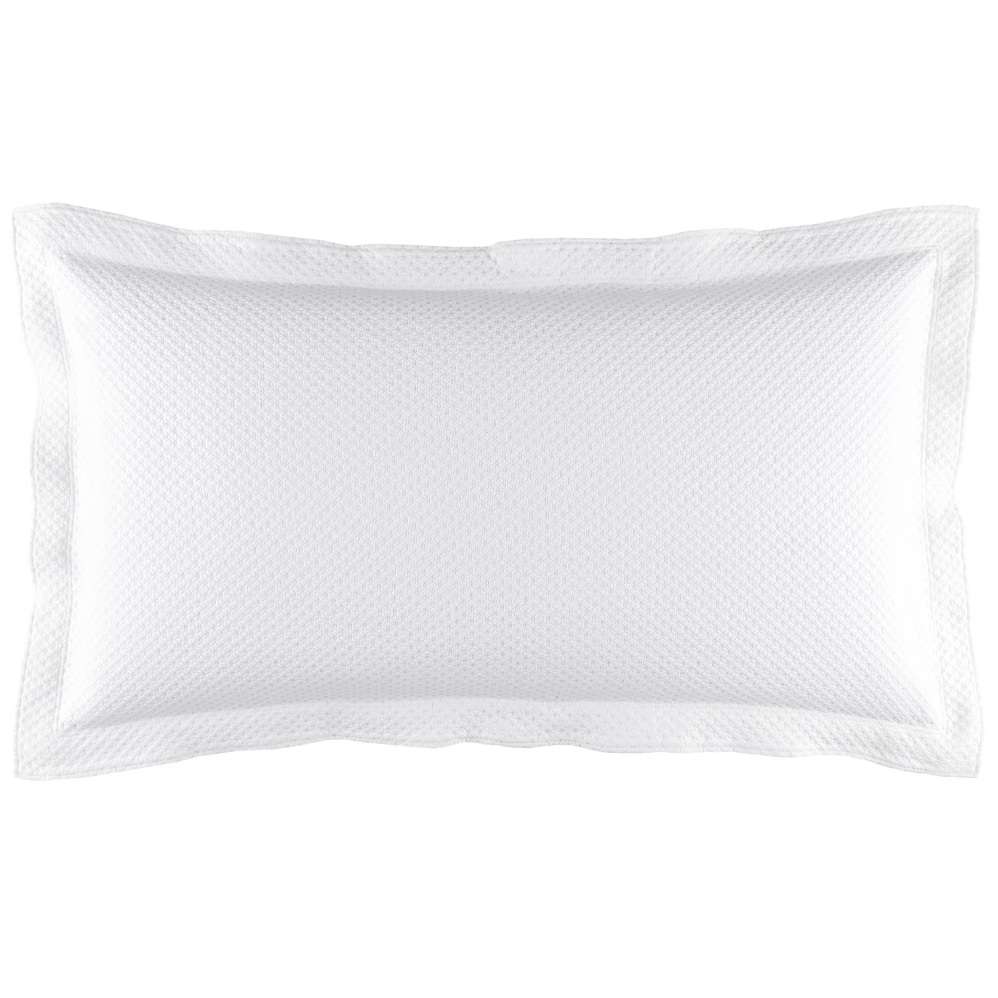Petite Trellis Matelasse Sham | White - Image 3