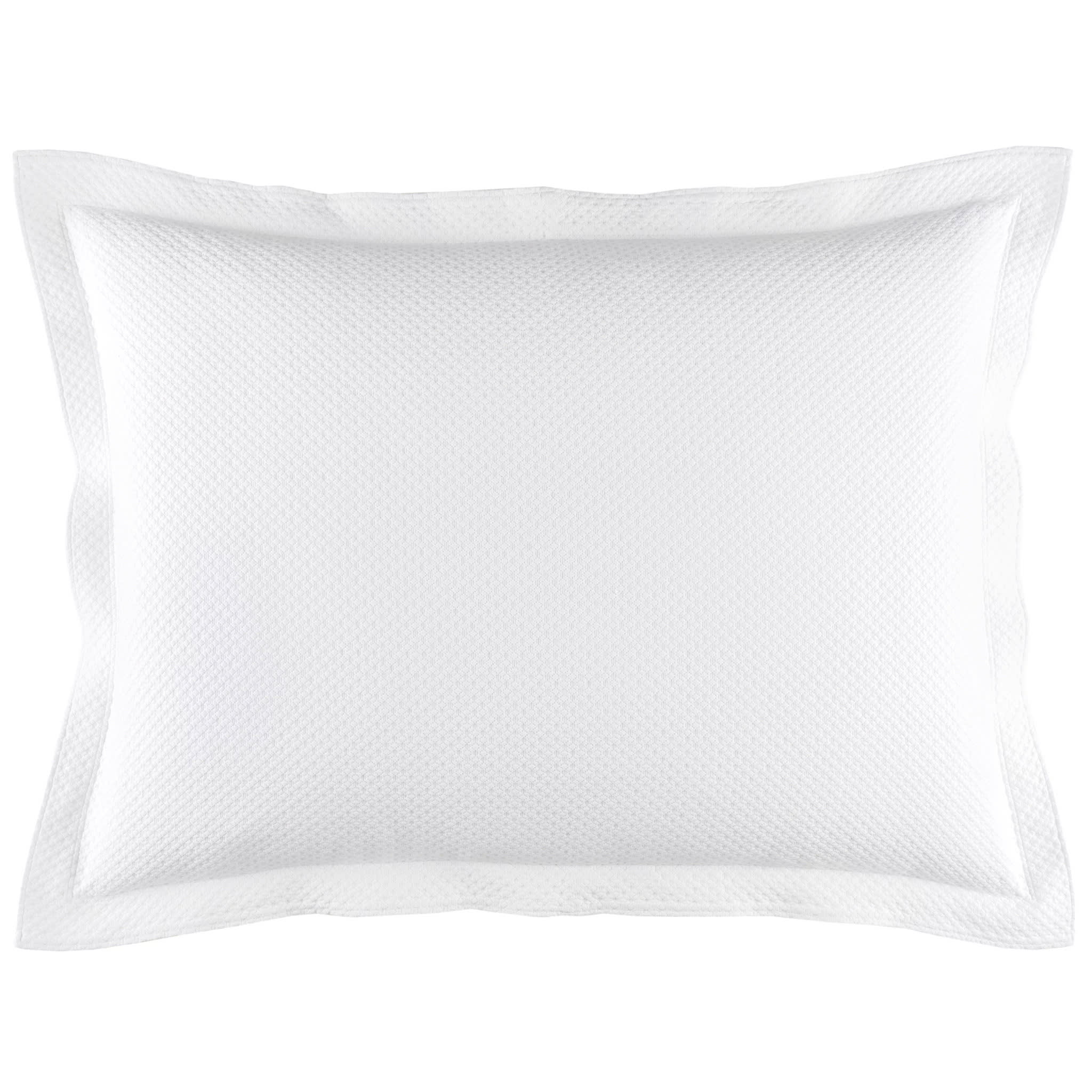 Petite Trellis Matelasse Sham | White - Image 4