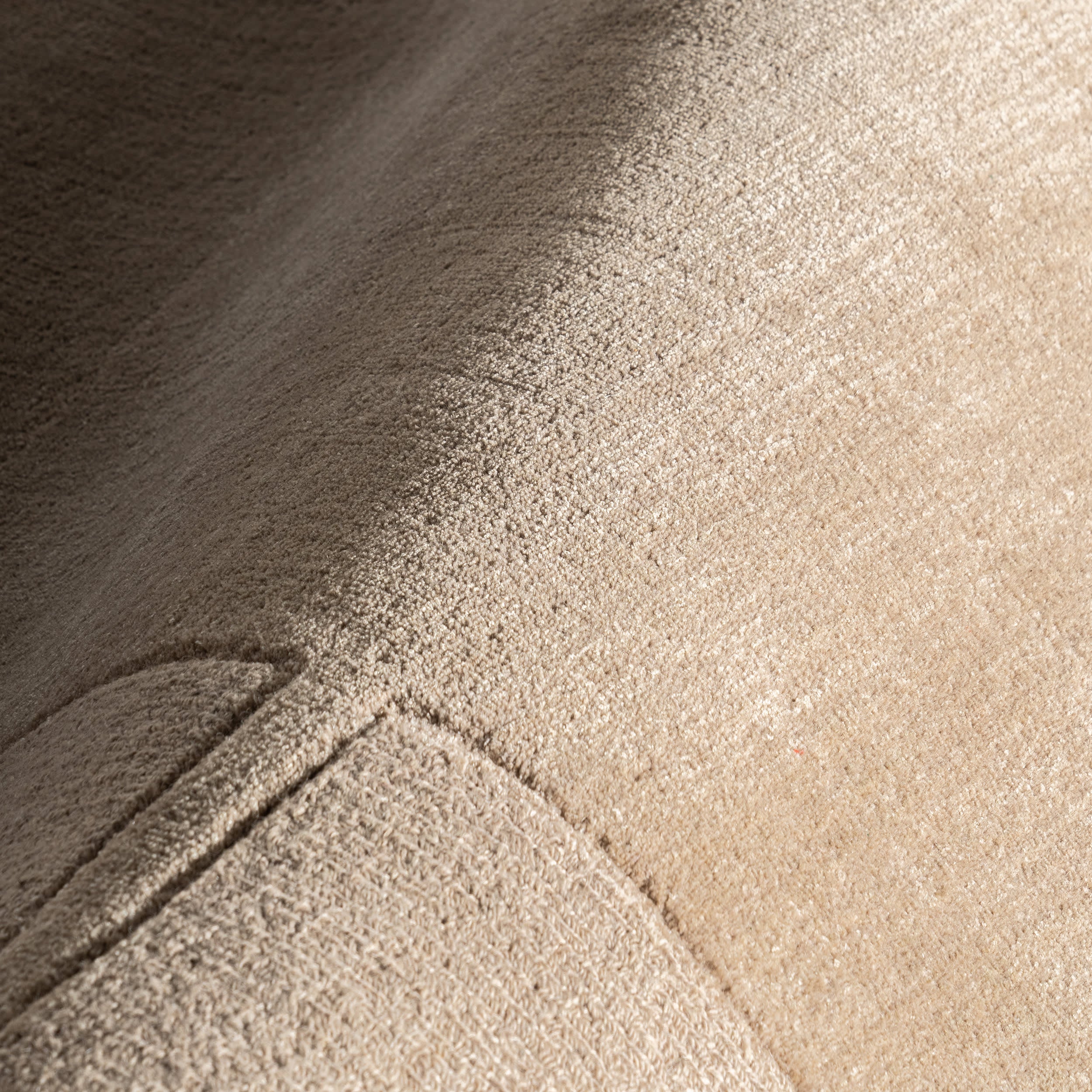 Petra High-Low Wool-Blend Rug | Fawn - Image 3