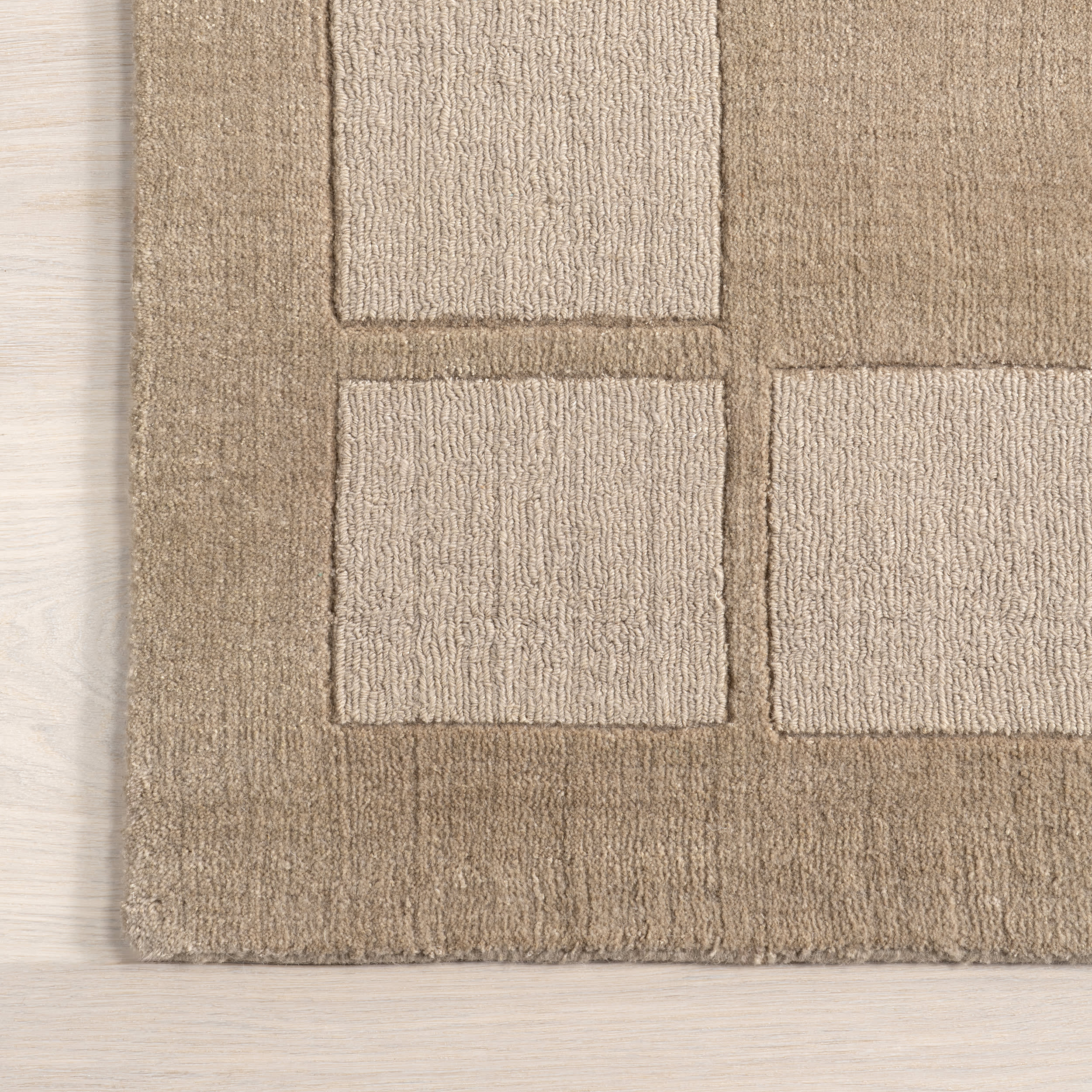 Petra High-Low Wool-Blend Rug | Fawn - Image 4